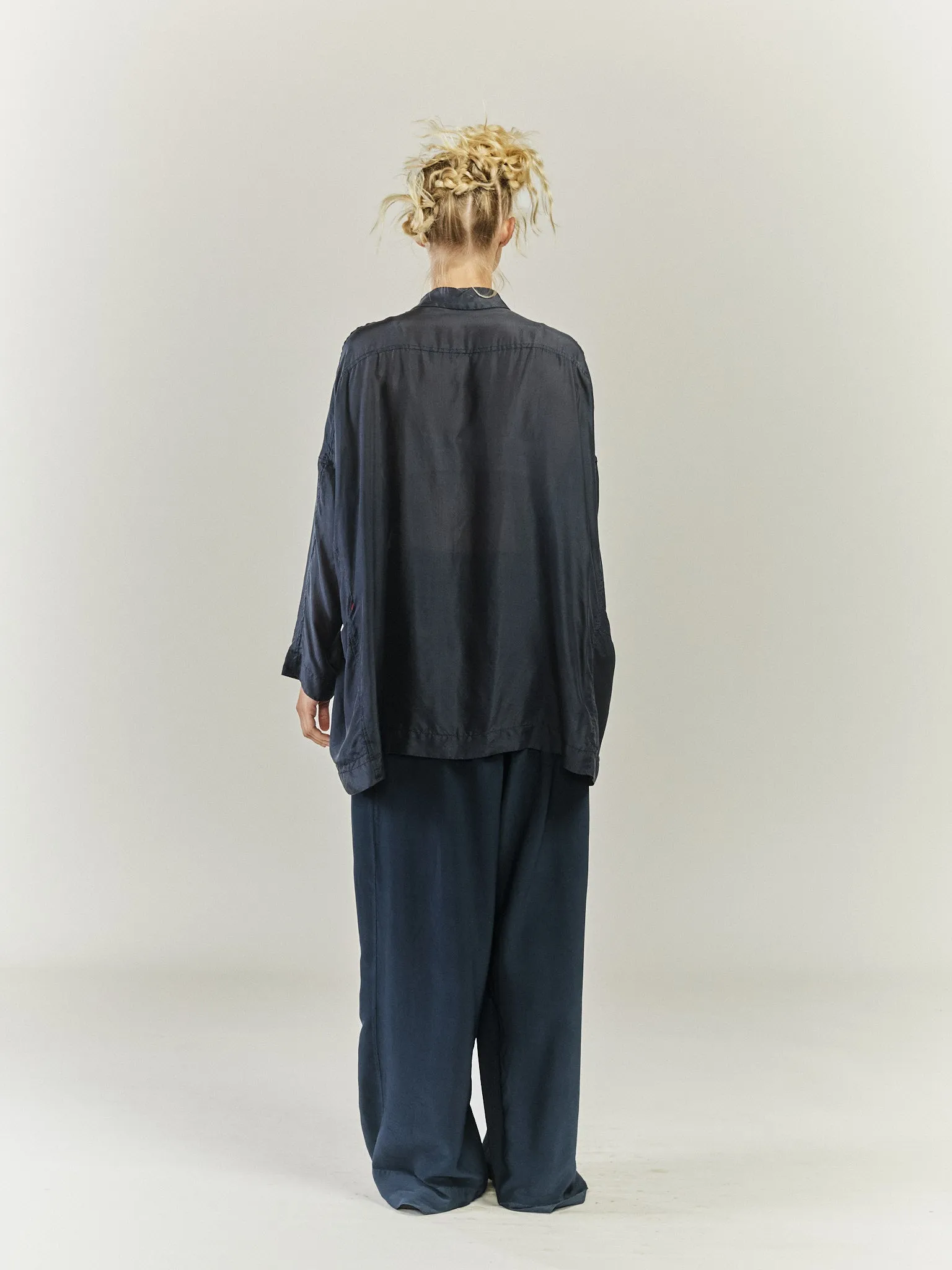 FEBRUARY SHIRT - SILK - MARINE sold by Casey Casey Womens product image thumbnail 3