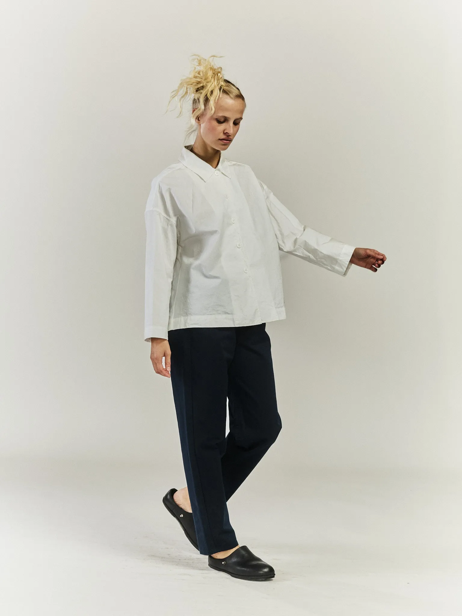 JULIETTE SHIRT - SOLID - WHITE sold by Casey Casey Womens product image thumbnail 5