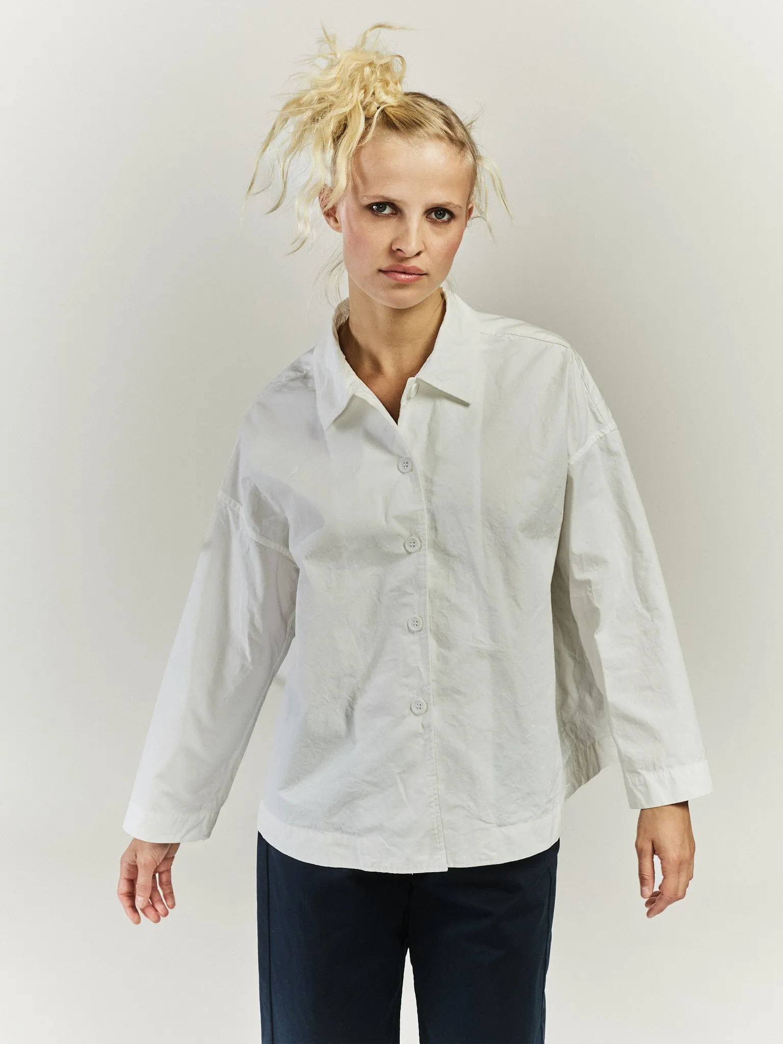 JULIETTE SHIRT - SOLID - WHITE sold by Casey Casey Womens product image thumbnail 3