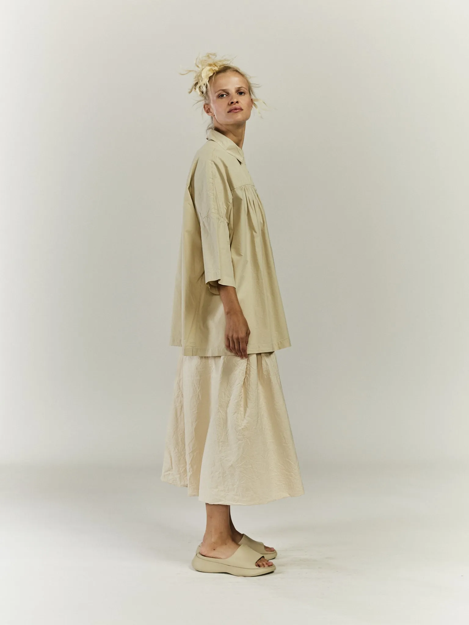 SQUARE RACCOURCIE SHIRT - TAFTA - ECRU sold by Casey Casey Womens product image thumbnail 4