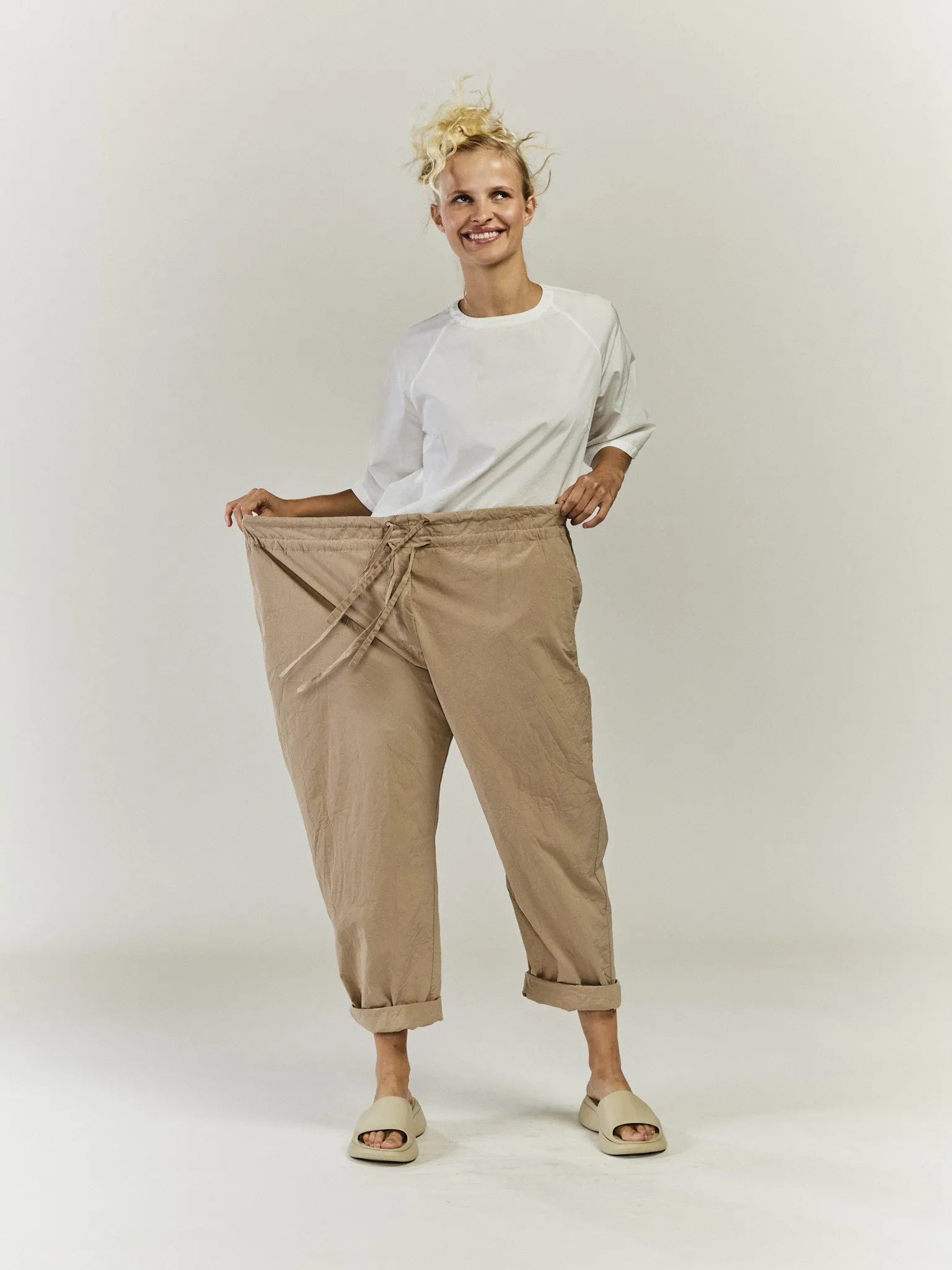 DENMARK PANT - PAPER COT - LIGHT BEIGE sold by Casey Casey Womens product image thumbnail 5