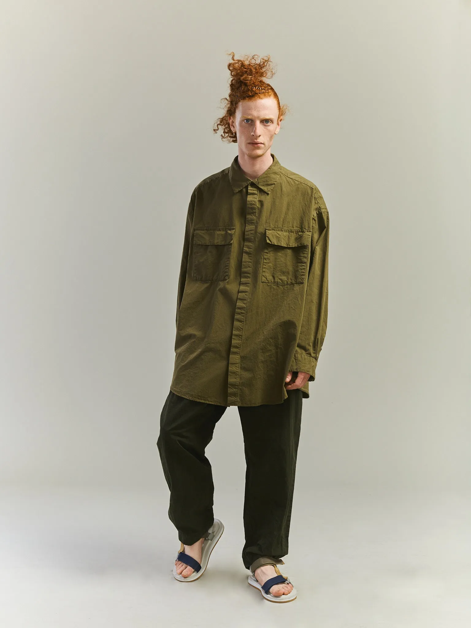 DENMARK PANT - PAPER COT - DARK KHAKI sold by Casey Casey Womens