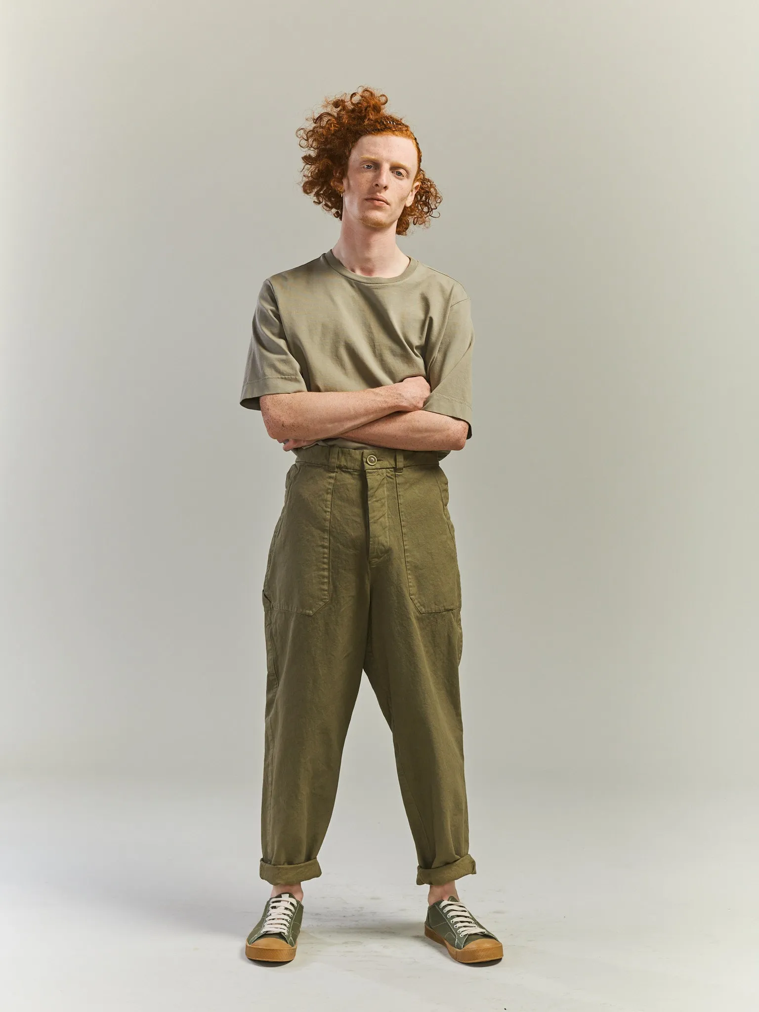 CARGO PANT - DENSE TWILL - OLIVE sold by Casey Casey product image thumbnail 3