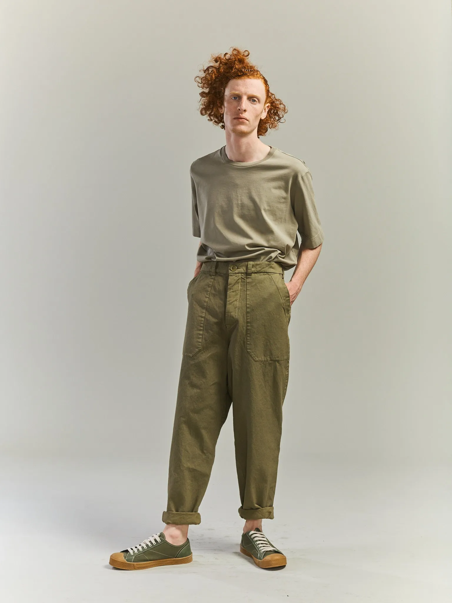 CARGO PANT - DENSE TWILL - OLIVE sold by Casey Casey