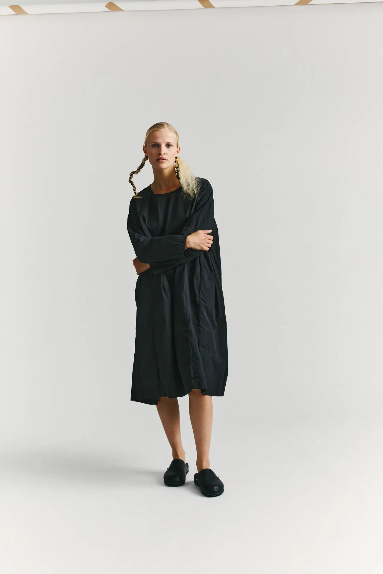 PYJ ROUCH DRESS - PATA - BLACK sold by Casey Casey Womens product image thumbnail 3