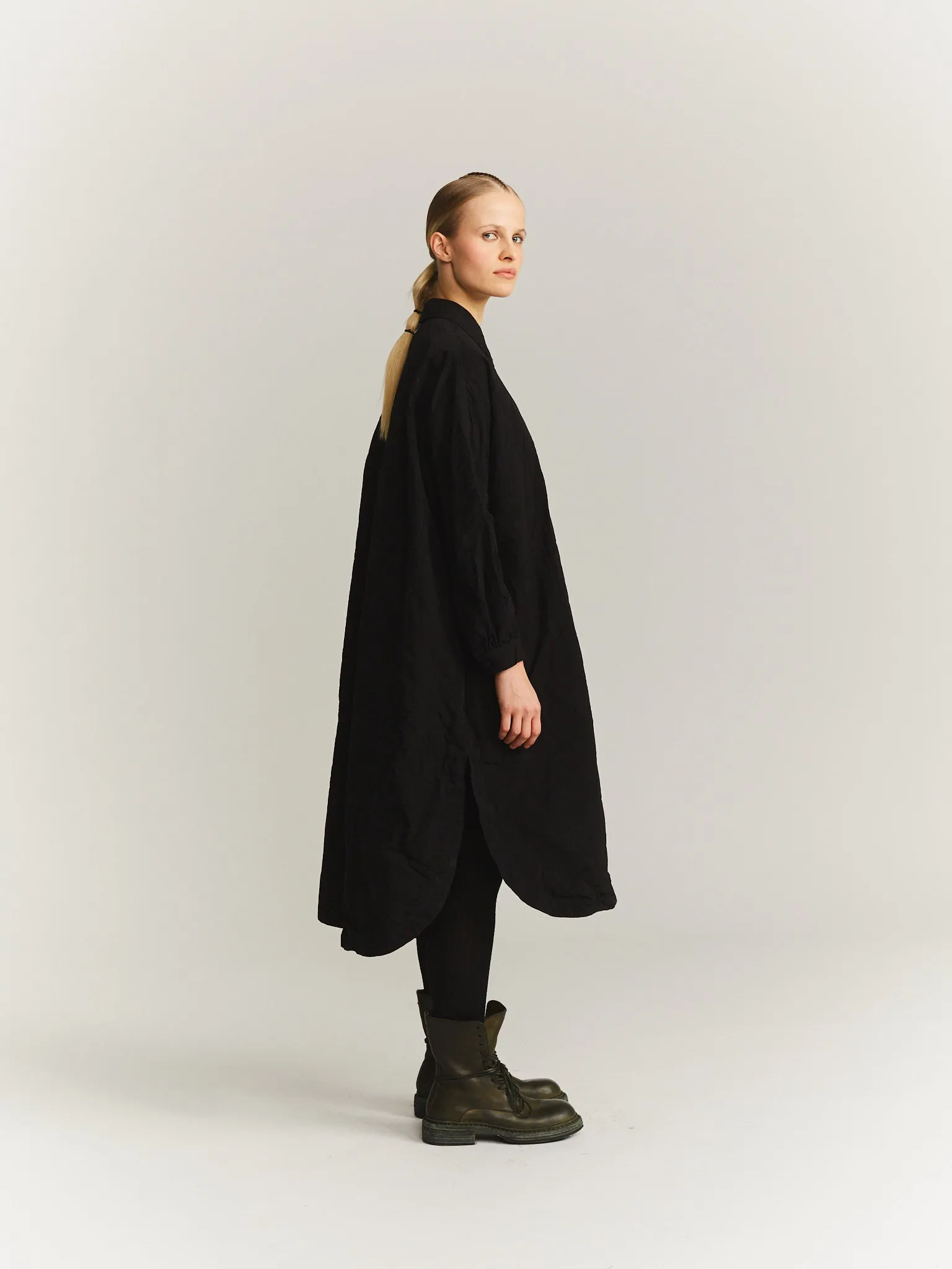 YUKI LONGUE SHIRT - PAPER COT - BLACK sold by Casey Casey Womens product image thumbnail 5