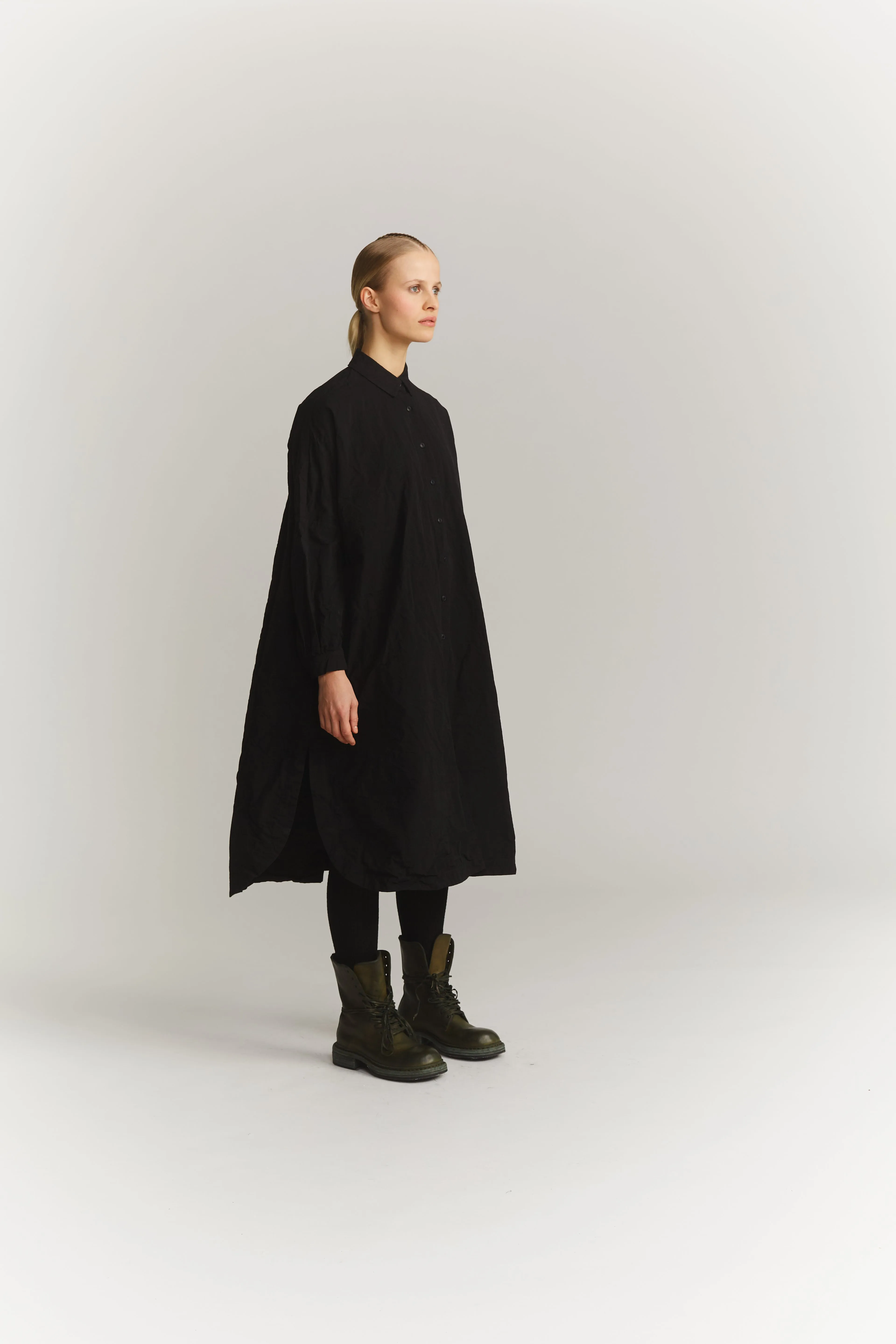 YUKI LONGUE SHIRT - PAPER COT - BLACK sold by Casey Casey Womens product image thumbnail 3