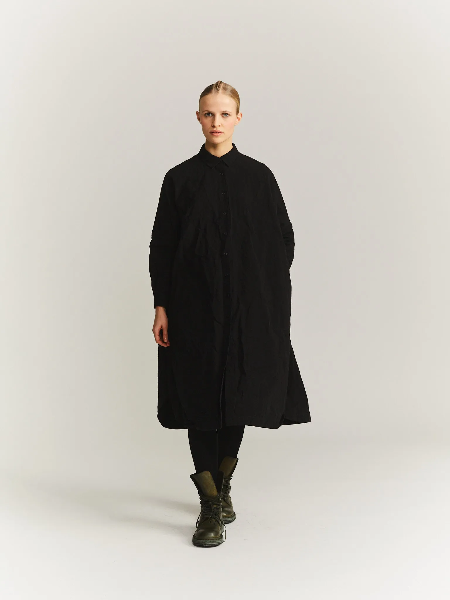 YUKI LONGUE SHIRT - PAPER COT - BLACK sold by Casey Casey Womens product image thumbnail 4