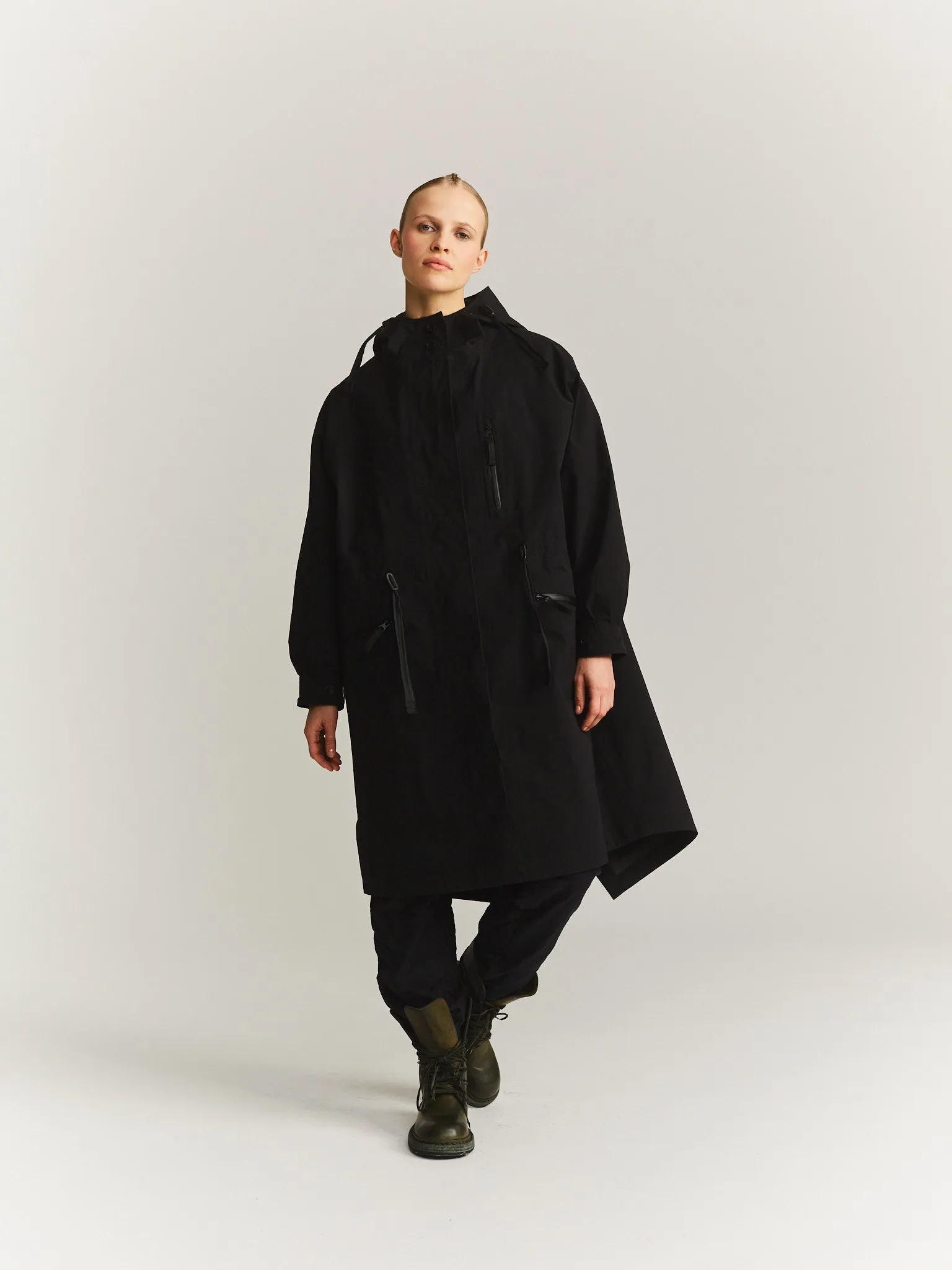 MILI PARKA - POWDER PLUIE - BLACK sold by Casey Casey Womens