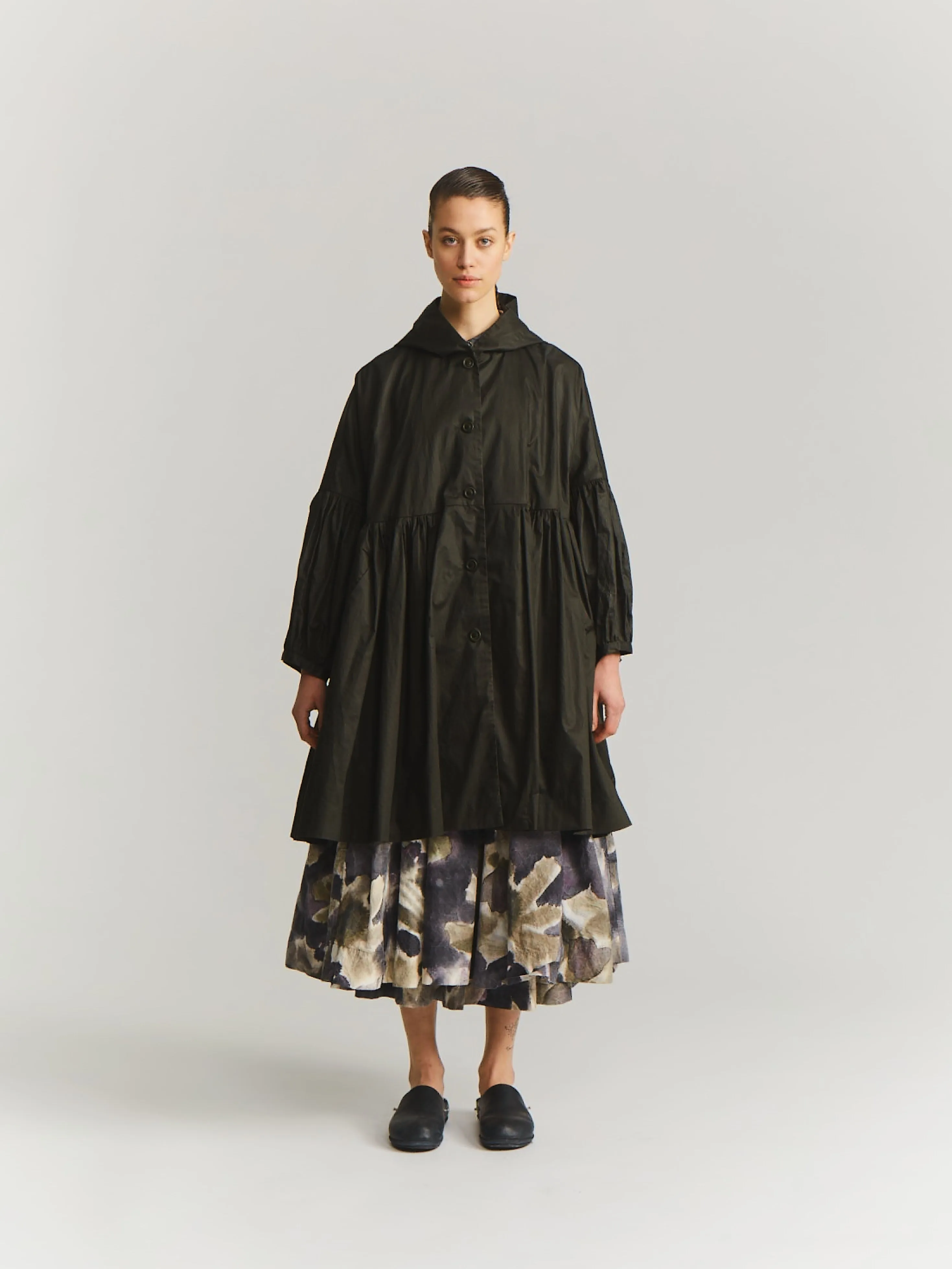 PARKA CAMELIA - LACQED - DARK KHAKI sold by Casey Casey product image thumbnail 4