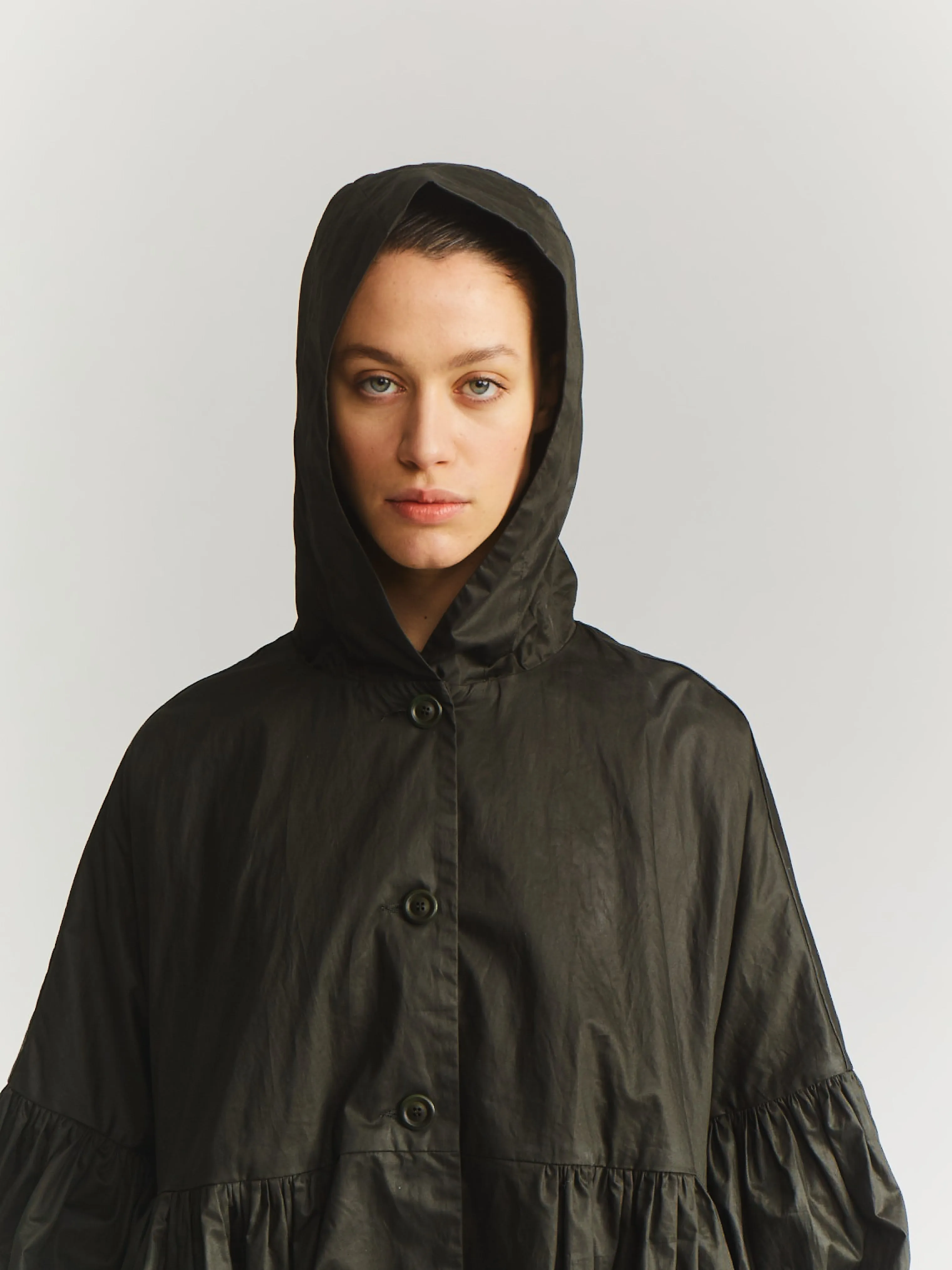 PARKA CAMELIA - LACQED - DARK KHAKI sold by Casey Casey product image thumbnail 3