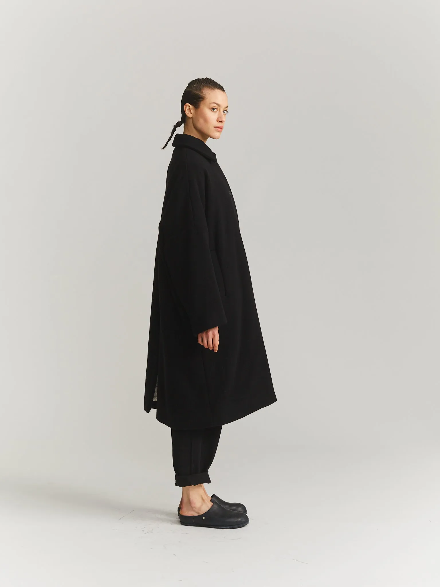 BIG BLOBBY COAT - KASPER - BLACK sold by Casey Casey Womens product image thumbnail 4