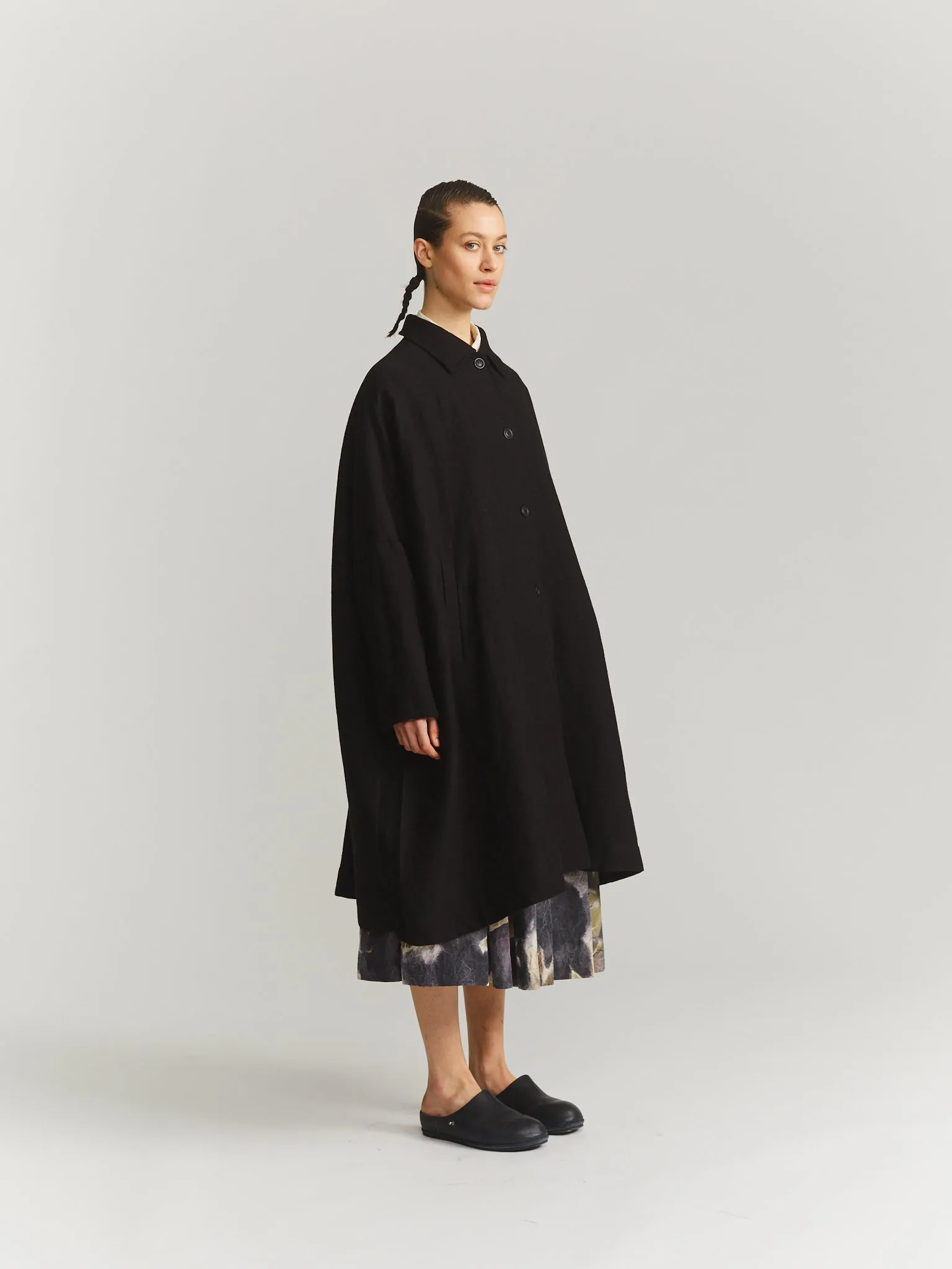 ATOMLESS COAT - BATAVIA - BLACK sold by Casey Casey Womens
