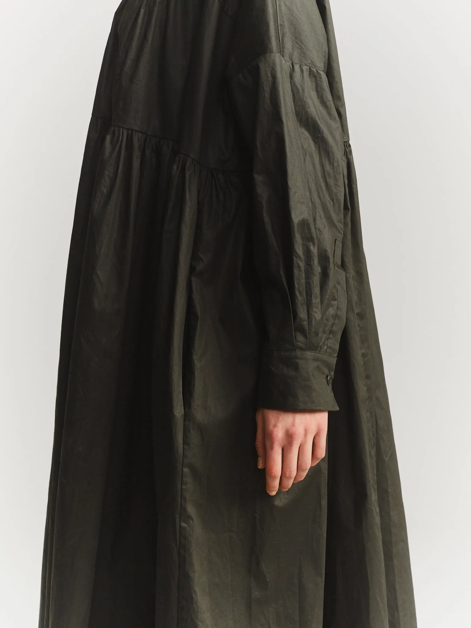 SQUARE DRESS- LACQED - DARK KHAKI sold by Casey Casey product image thumbnail 5