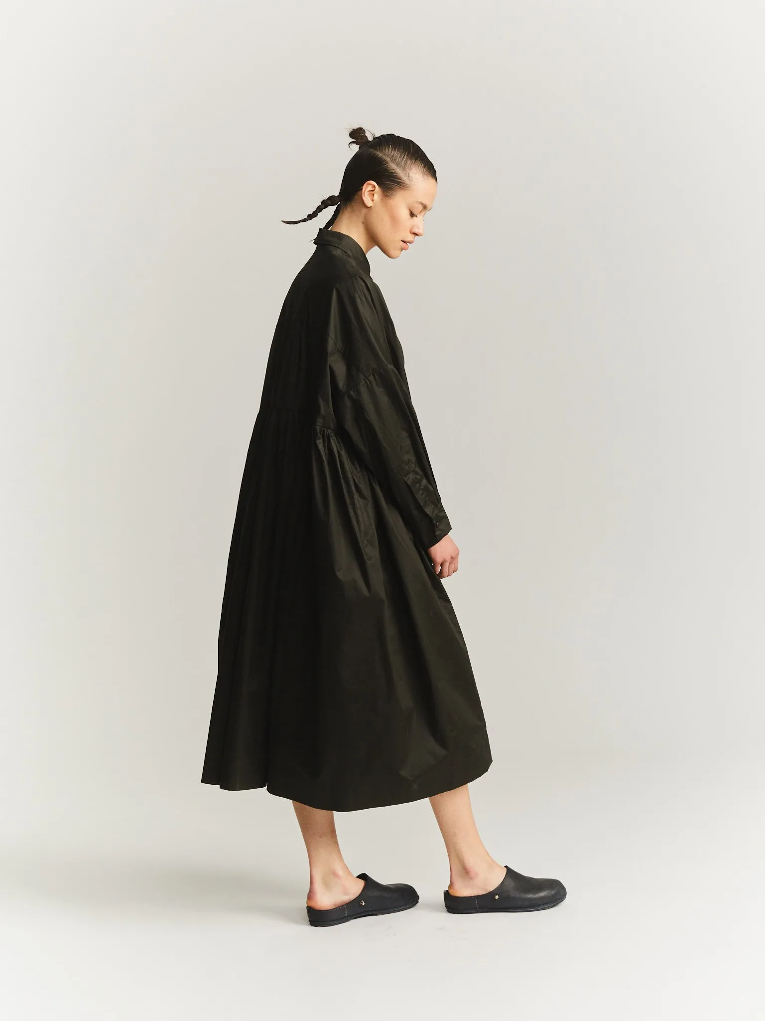 SQUARE DRESS- LACQED - DARK KHAKI sold by Casey Casey product image thumbnail 2