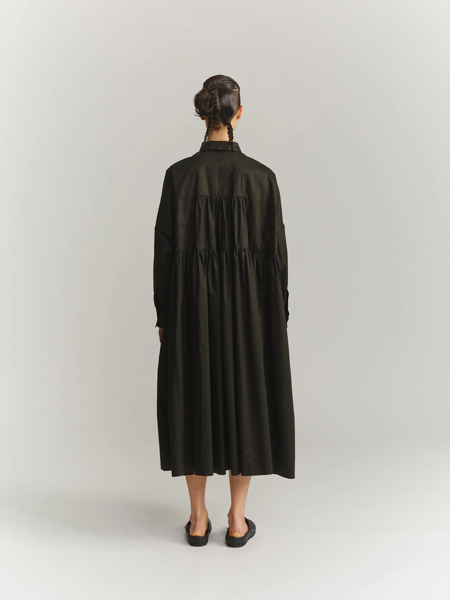 SQUARE DRESS- LACQED - DARK KHAKI sold by Casey Casey product image thumbnail 4
