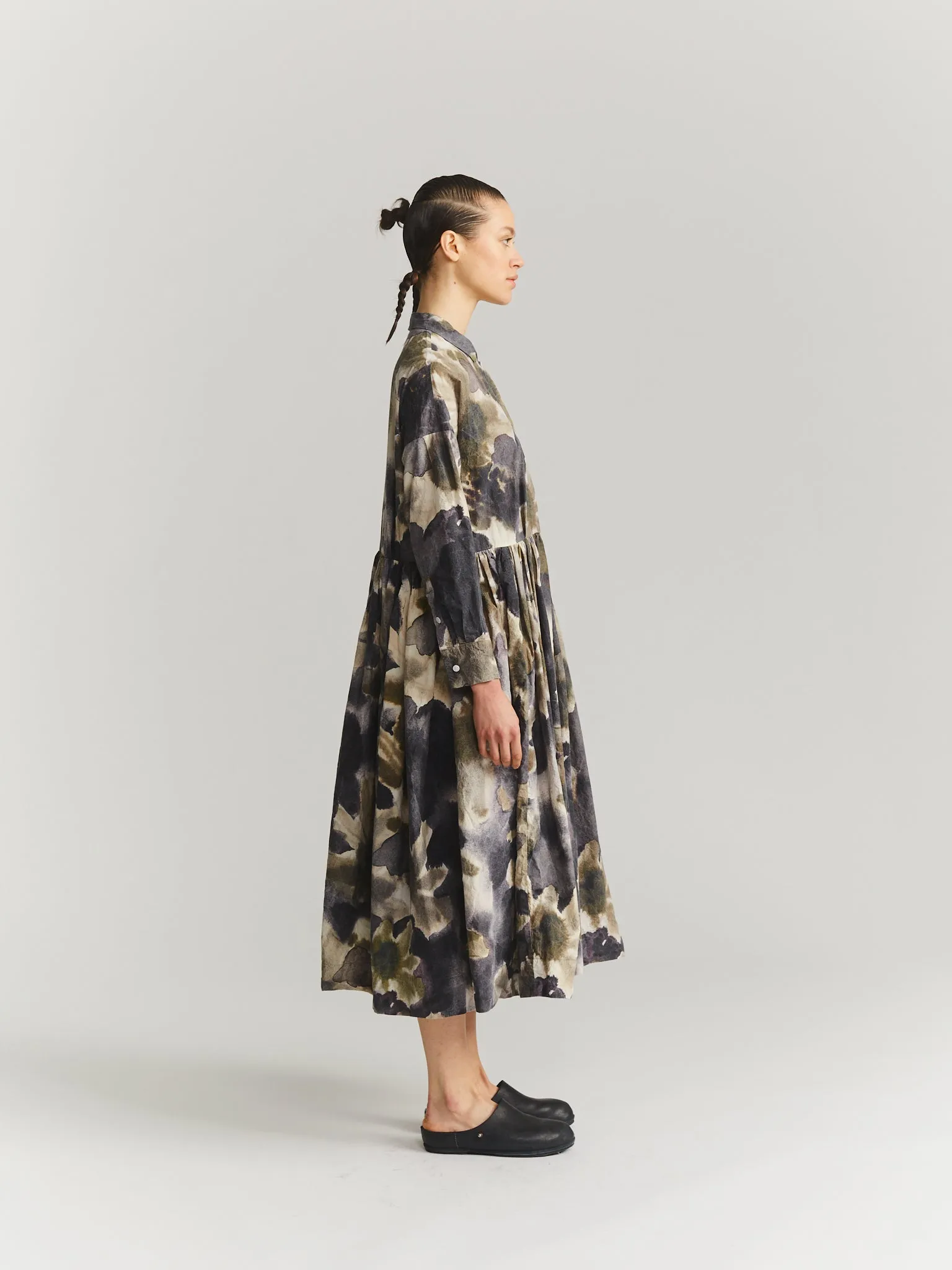 STEPHANIE DRESS - PRINT BLOTCH - KHAKI sold by Casey Casey Womens product image thumbnail 3