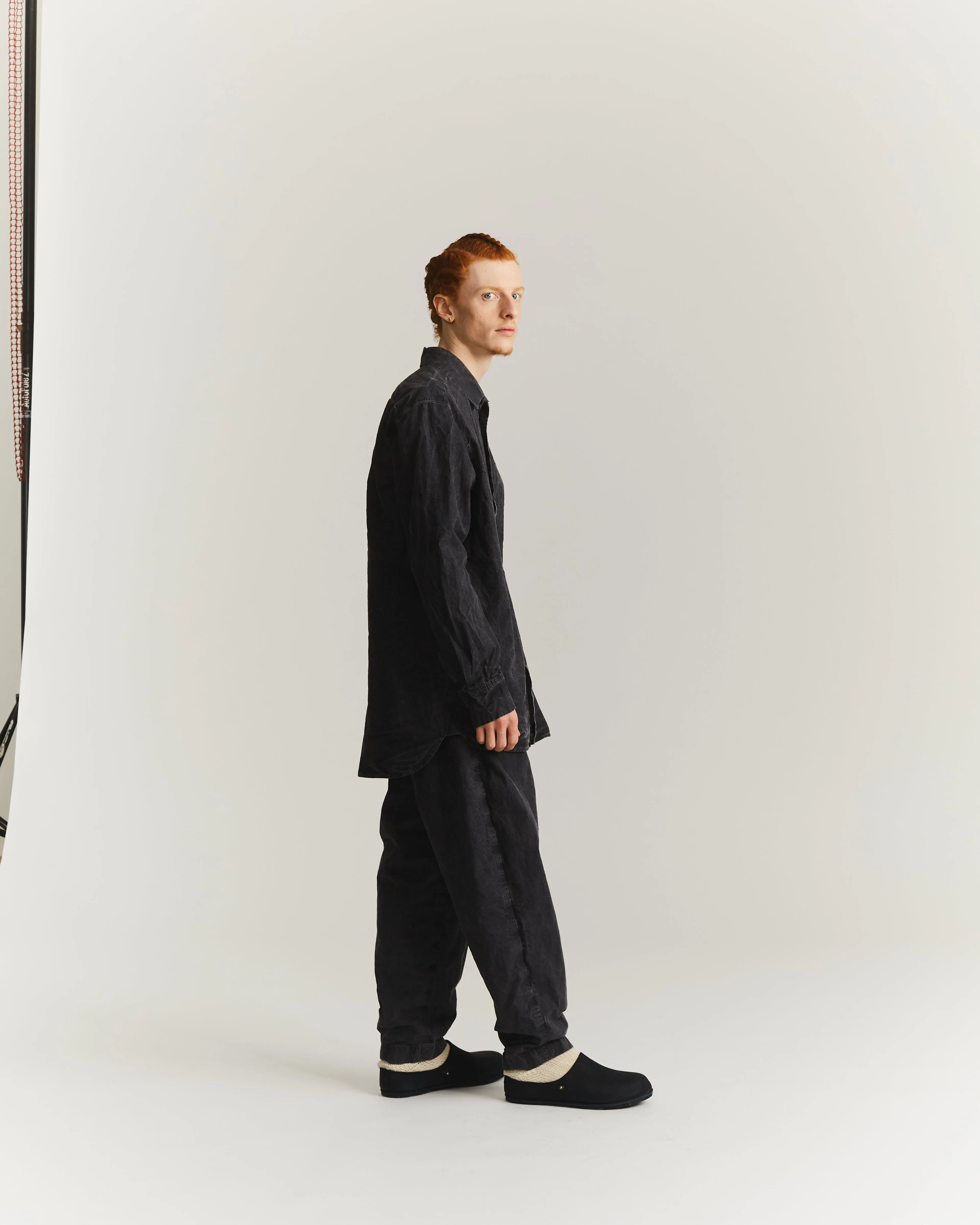 BIG RACCOURCIE SHIRT - PRINT UNI - BLACK sold by Casey Casey product image thumbnail 3