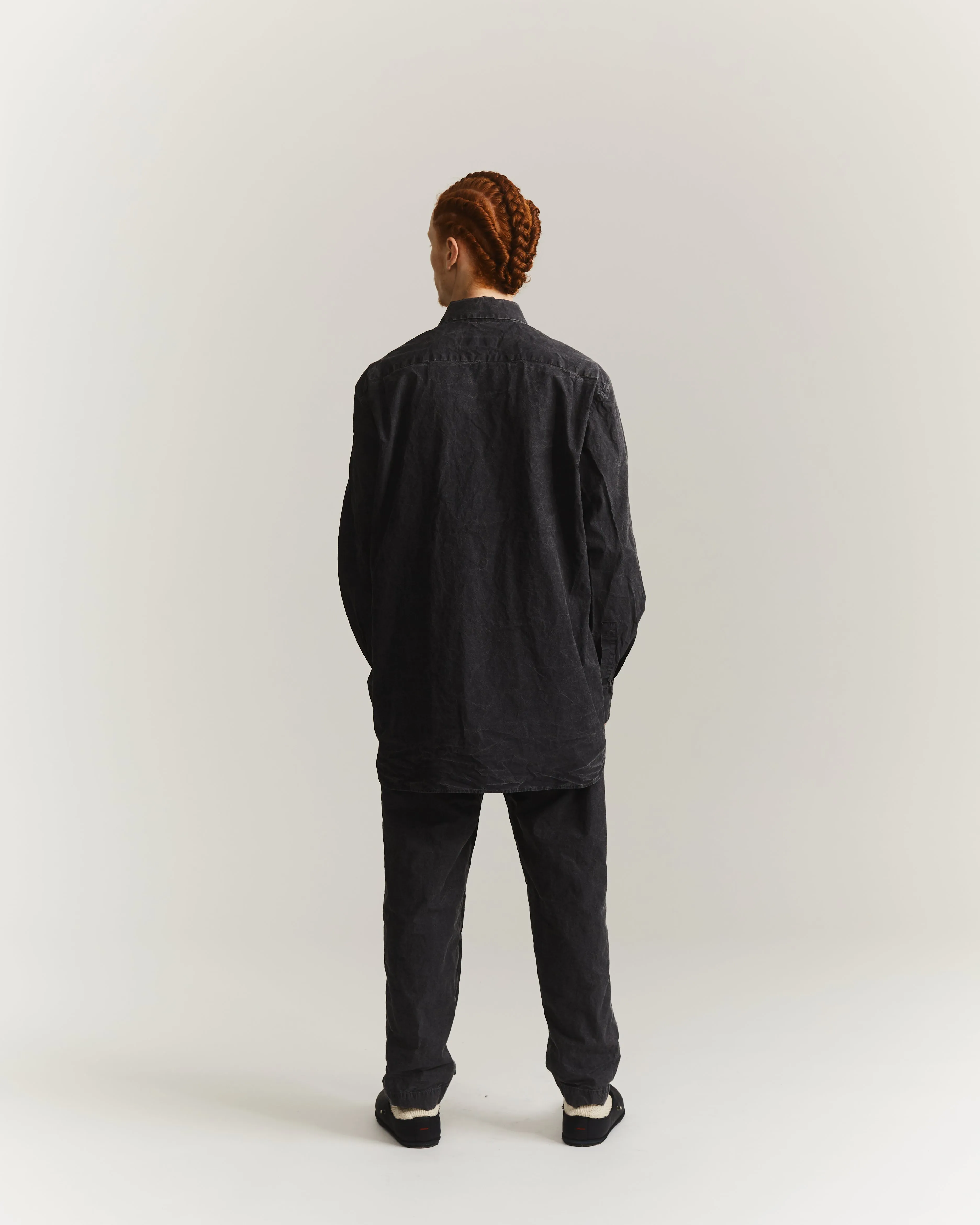 BIG RACCOURCIE SHIRT - PRINT UNI - BLACK sold by Casey Casey product image thumbnail 2