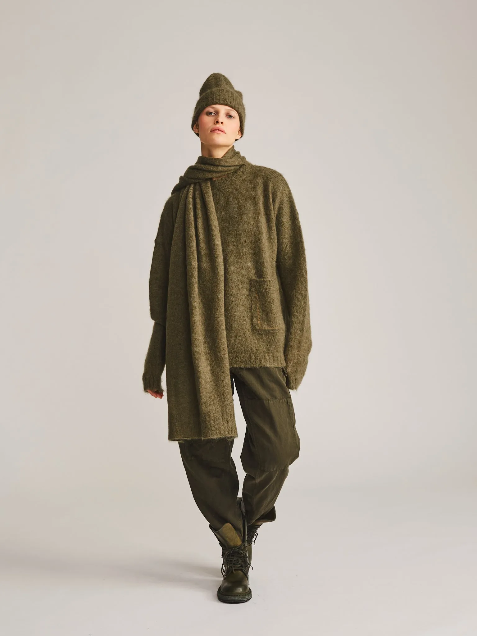 MOHSIL BEANIE - MOSIL - KHAKI sold by Casey Casey product image thumbnail 2