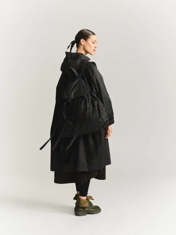 MILI BACKPACK - LACQED - BLACK made by Casey Casey