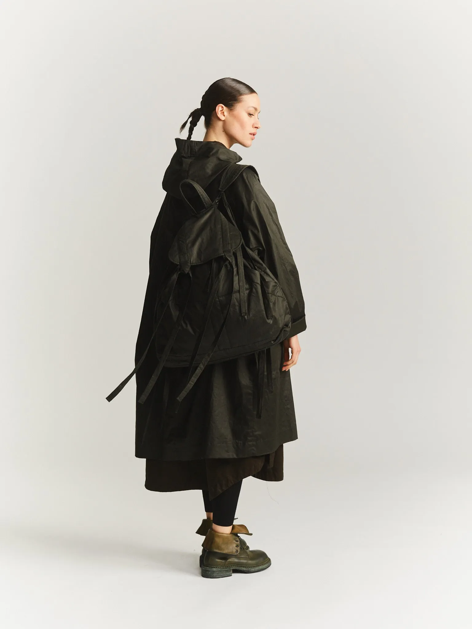 MILI BACKPACK - LACQED - DARK KHAKI sold by Casey Casey product image thumbnail 2