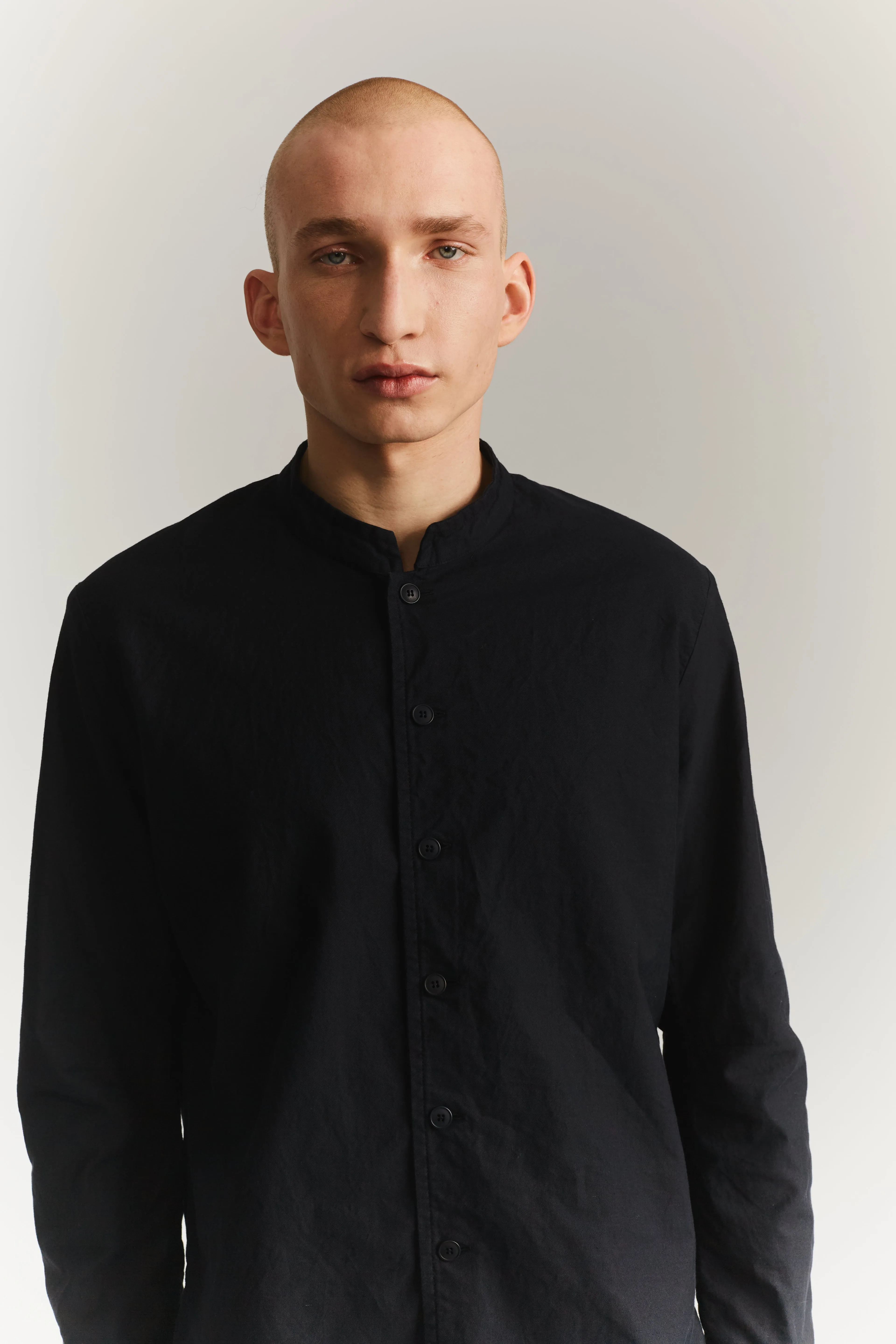 BUECHERON SHIRT - SAT TWILL - BLACK sold by Casey Casey product image thumbnail 2