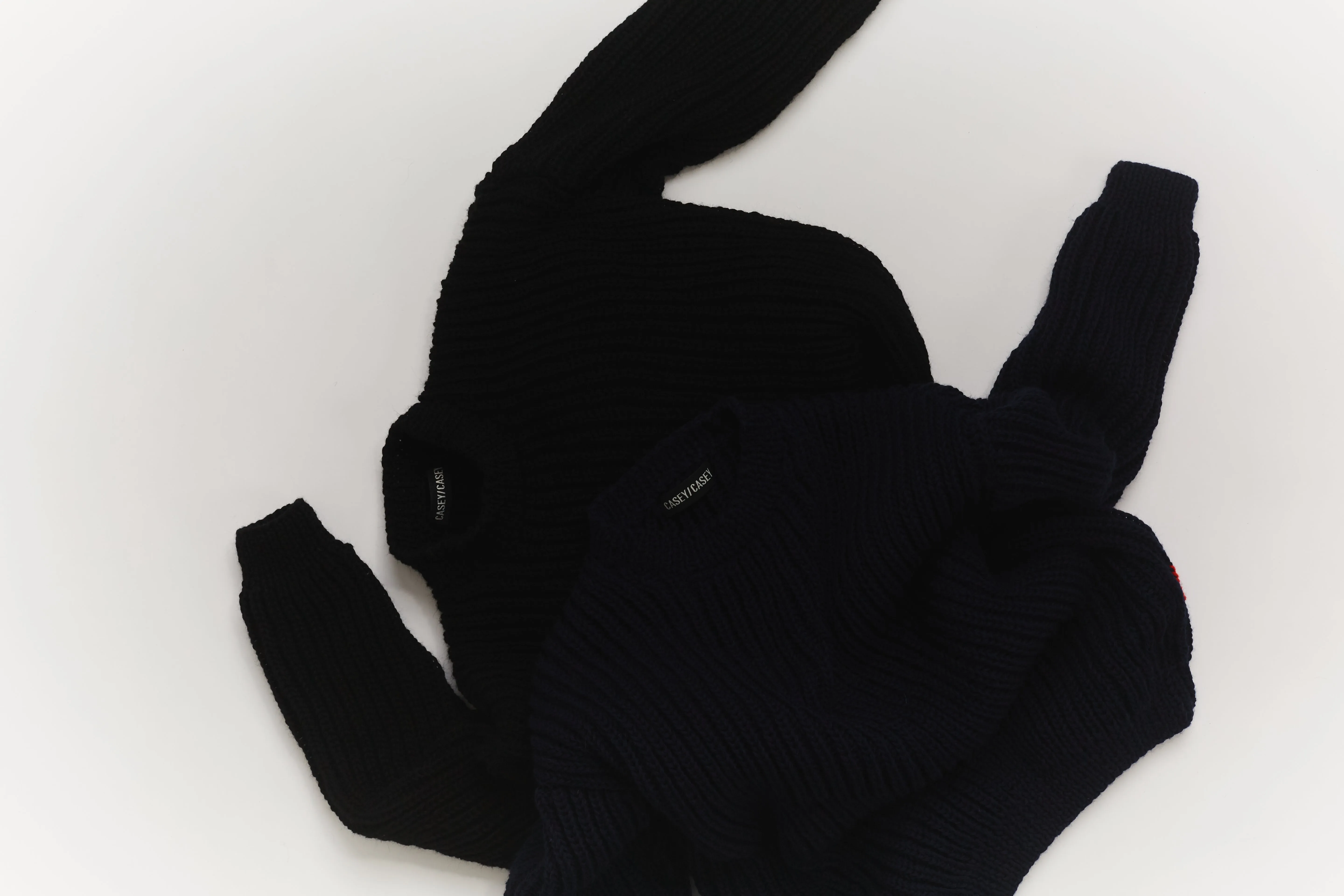 HEAVY RIB JUMPER - WOOLER - BLACK sold by Casey Casey Womens product image thumbnail 3