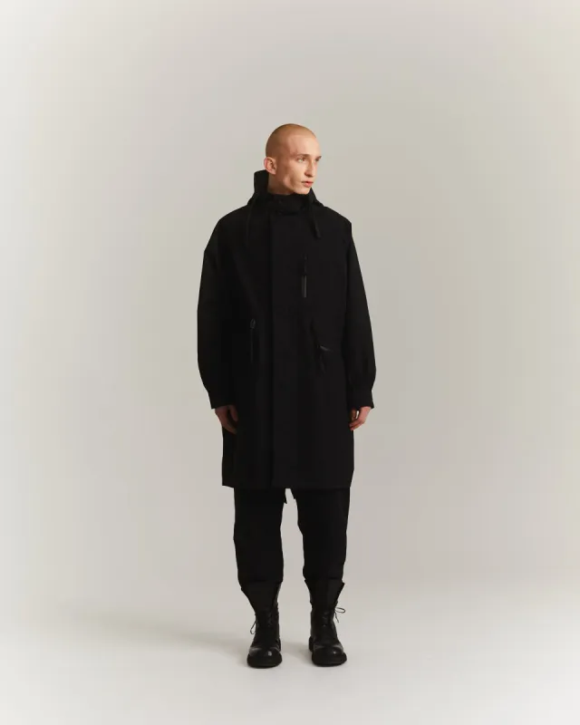 MILI PARKA - POWDERPLUIE - BLACK made by Casey Casey