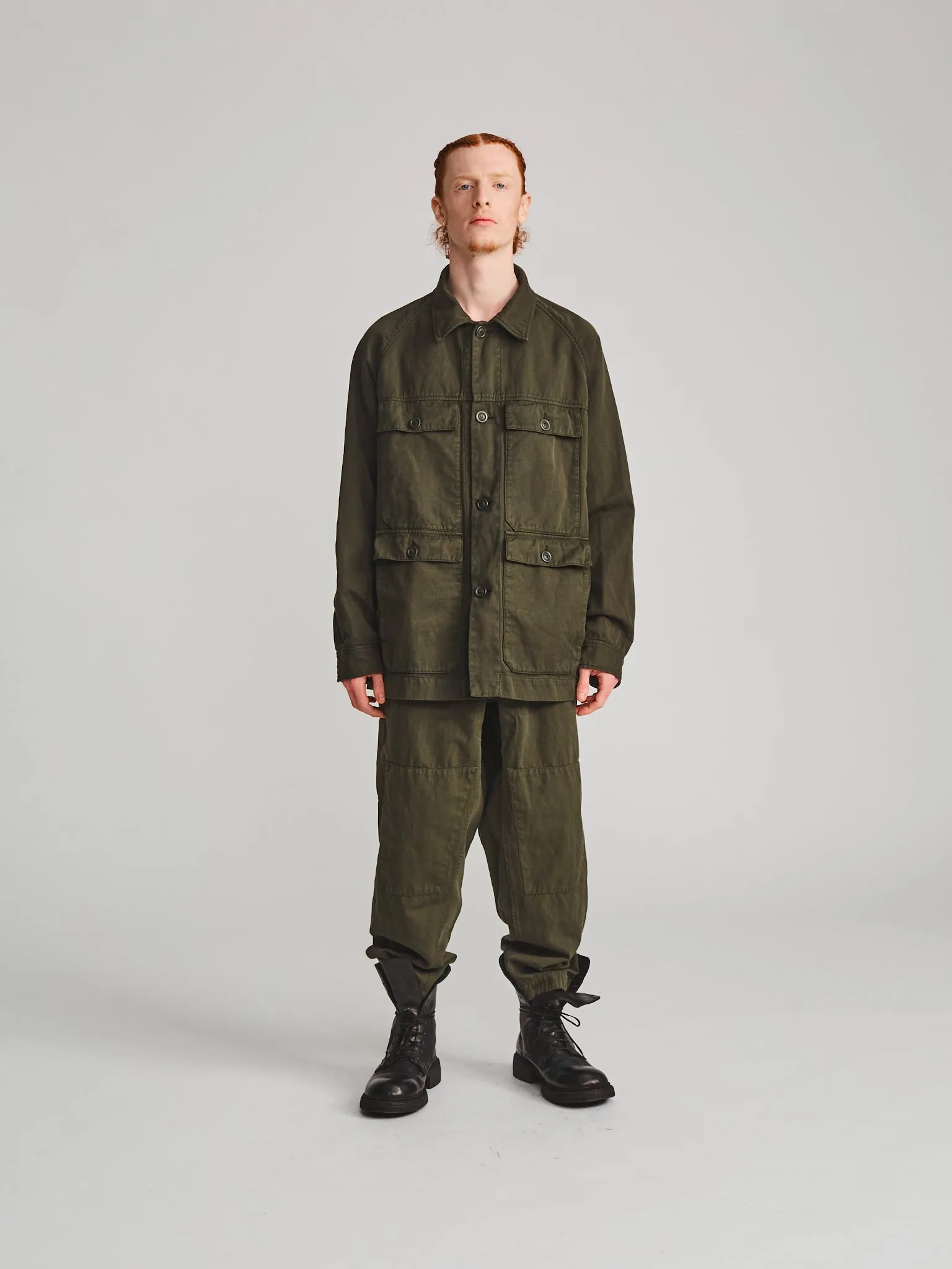 MUPO JACKET - BIG 2/2 - DARK KHAKI sold by Casey Casey Womens