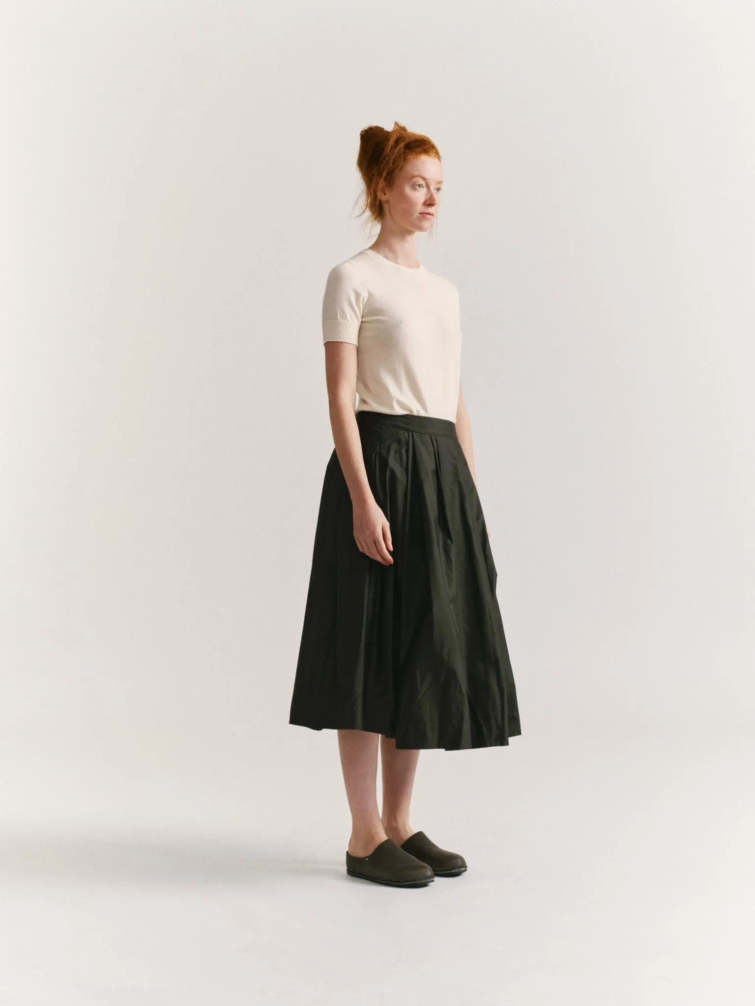 ANARCHIC SKIRT - LACQED - DARK KHAKI sold by Casey Casey product image thumbnail 4