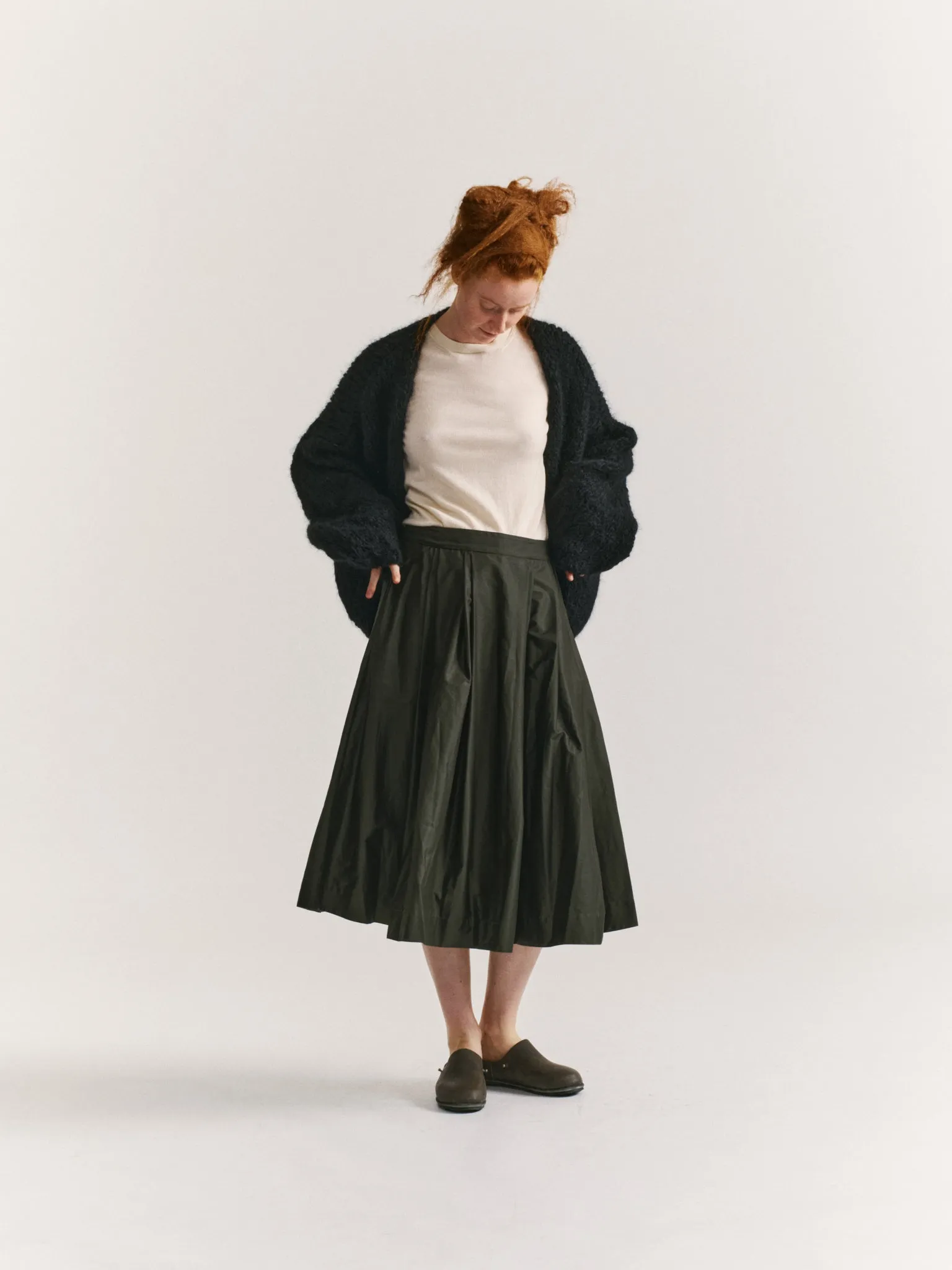 ANARCHIC SKIRT - LACQED - DARK KHAKI sold by Casey Casey product image thumbnail 2