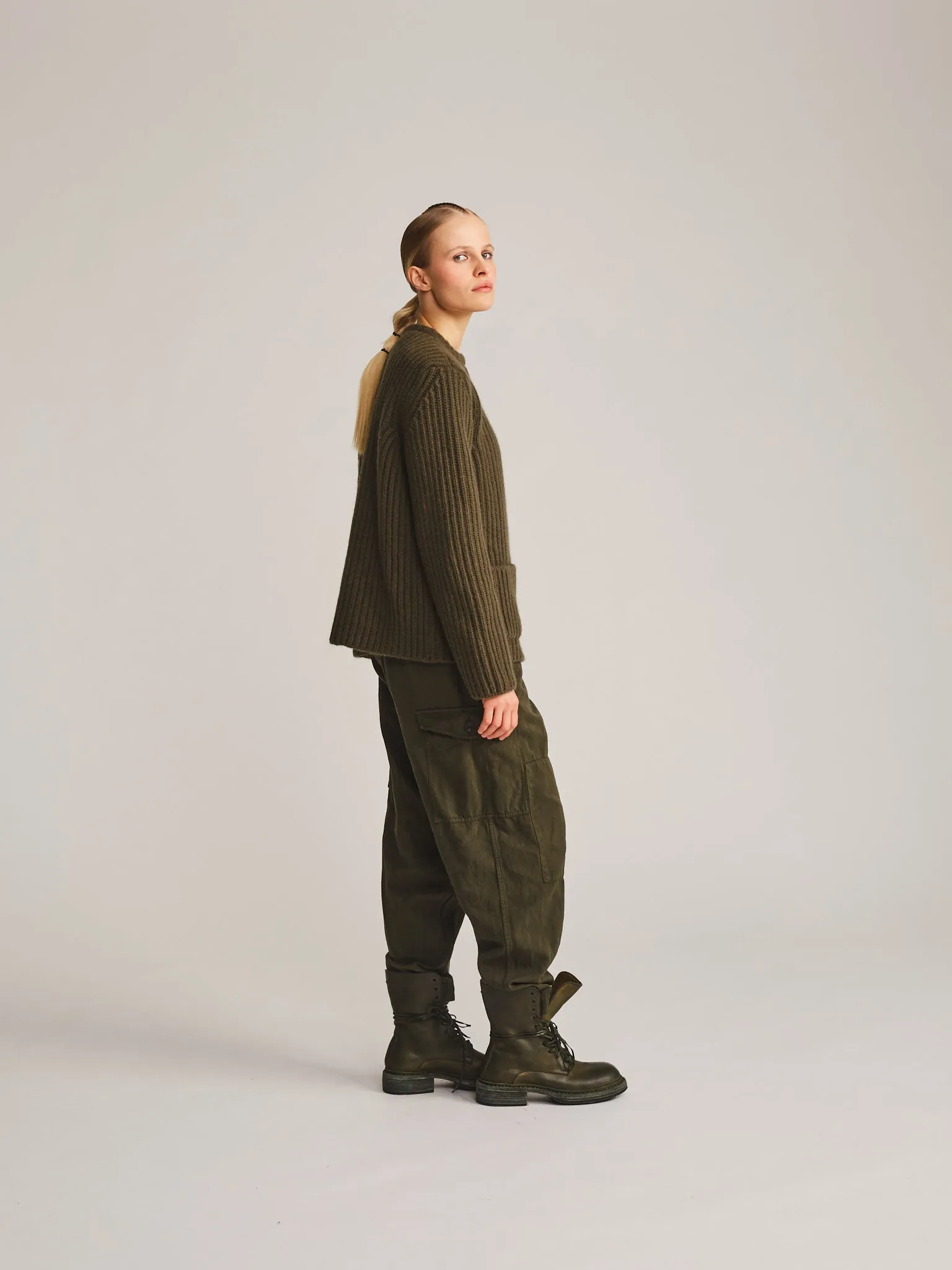 CARDIGAN - LAMO - KHAKI sold by Casey Casey product image thumbnail 2