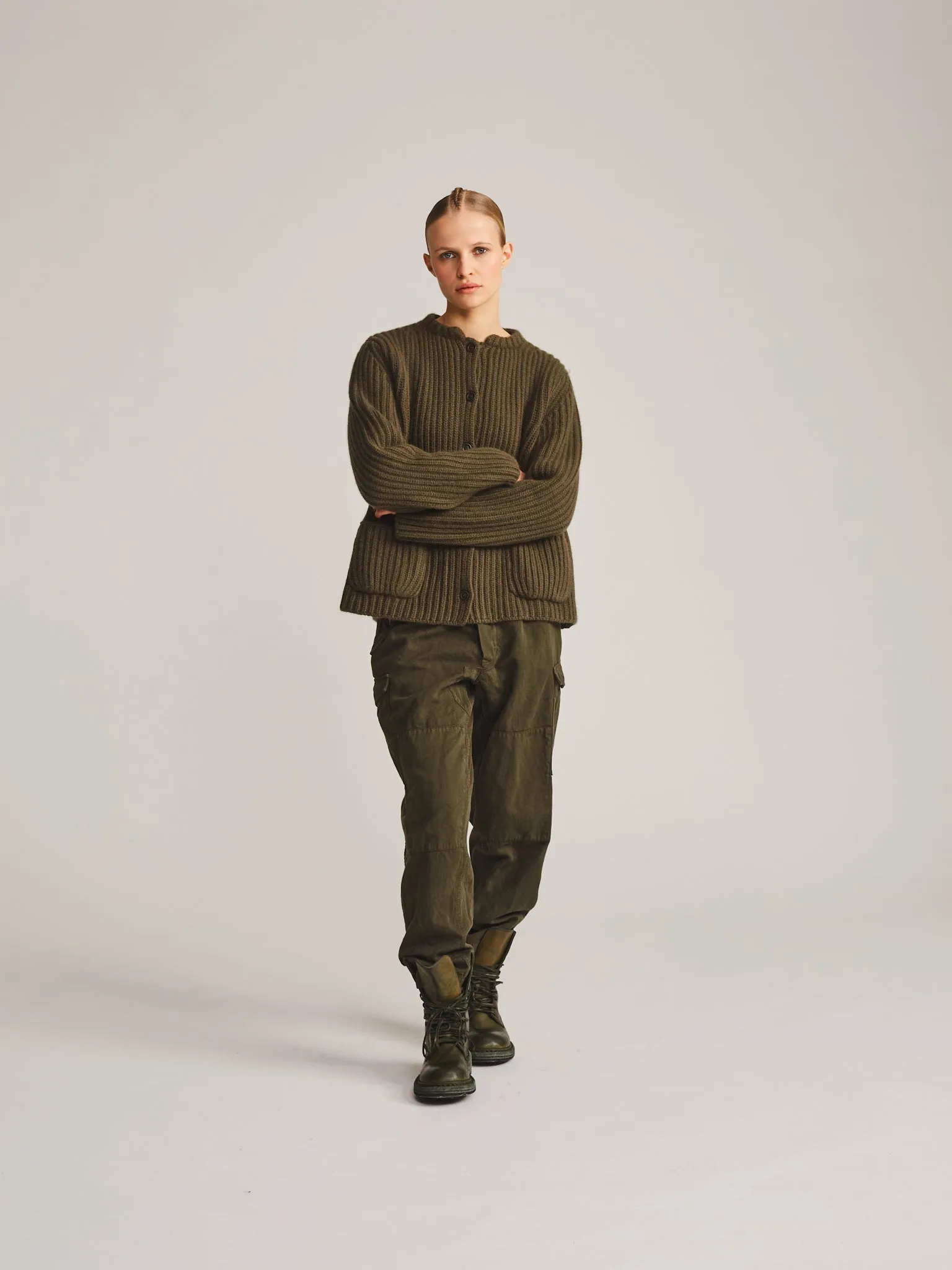 CARDIGAN - LAMO - KHAKI sold by Casey Casey product image thumbnail 4