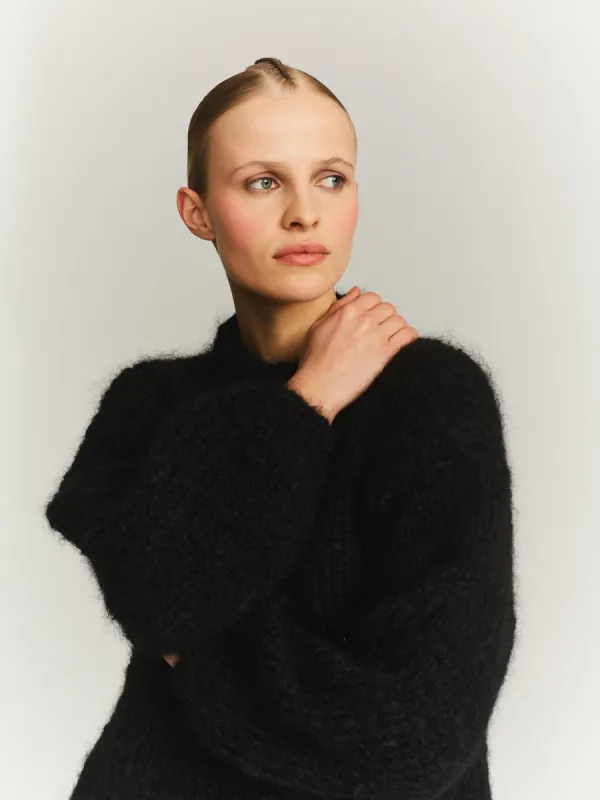 JUMPER - MOHAIR - BLACK sold by Casey Casey Womens
