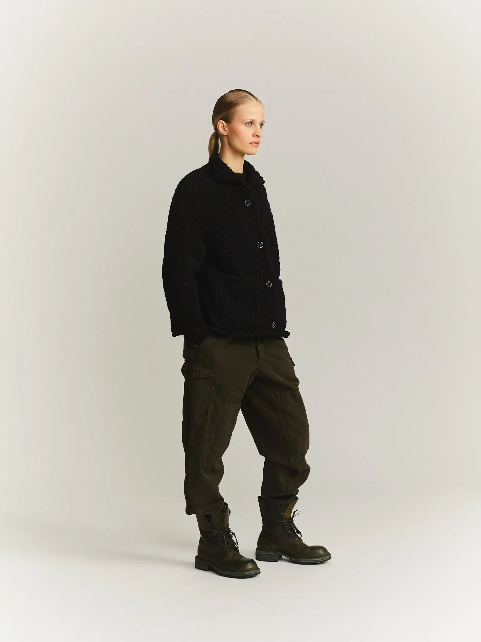 CARDIGAN - SO WOOL - BLACK sold by Casey Casey Womens product image thumbnail 3