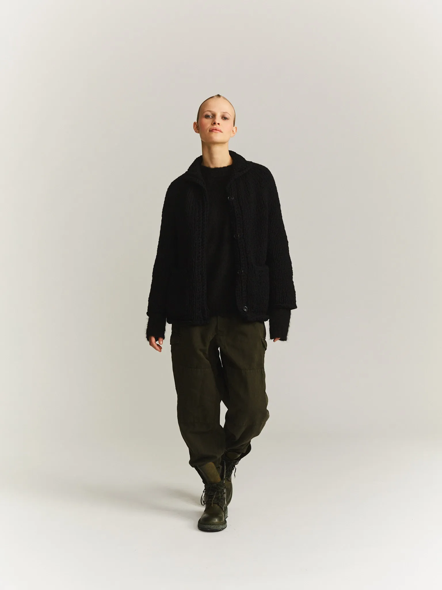 CARDIGAN - SO WOOL - BLACK sold by Casey Casey Womens product image thumbnail 2