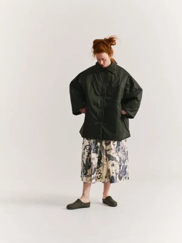 TRIANGLE COAT - LACQED - DARK KHAKI sold by Casey Casey Womens