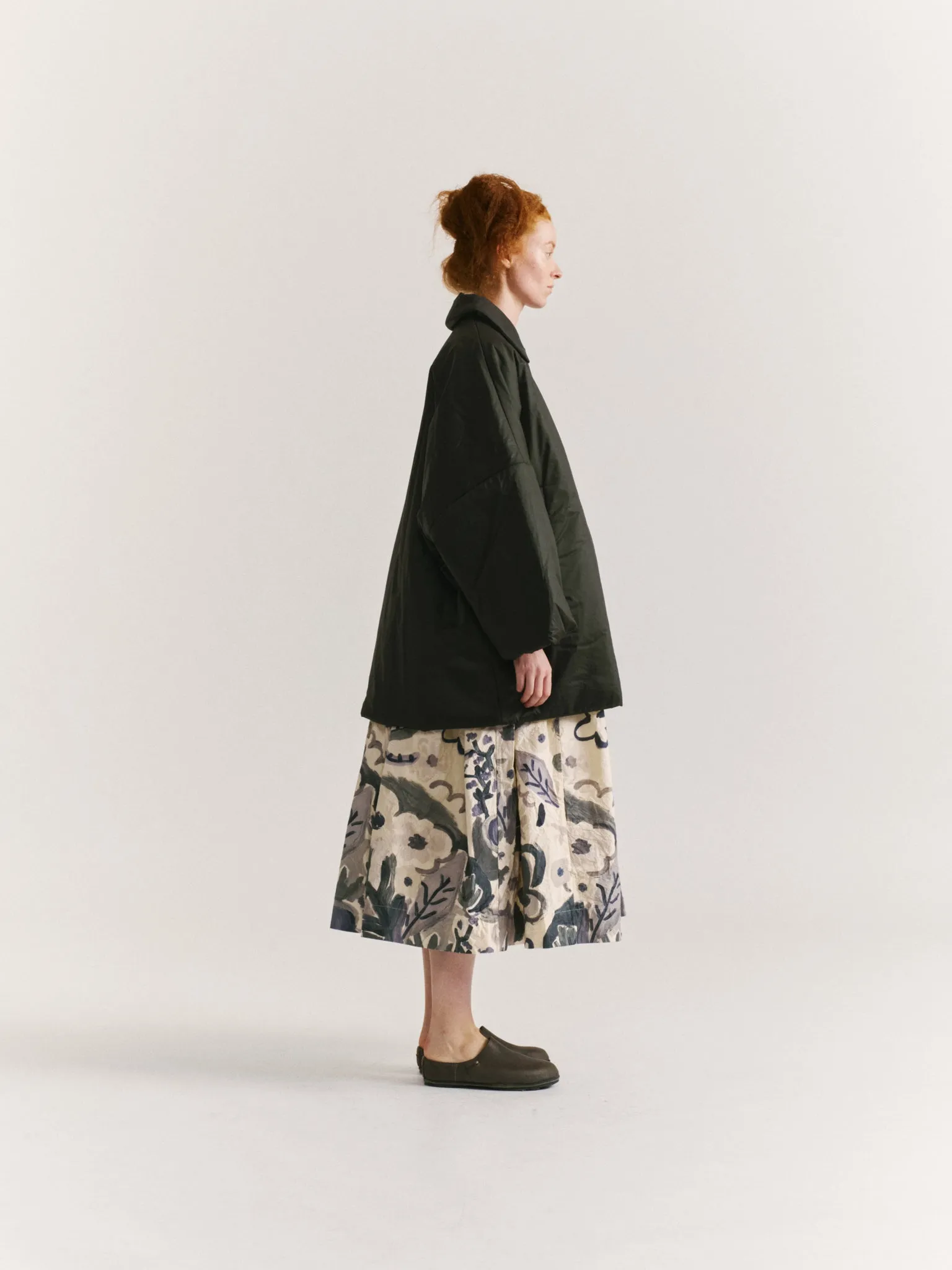 TRIANGLE COAT - LACQED - DARK KHAKI sold by Casey Casey Womens product image thumbnail 3