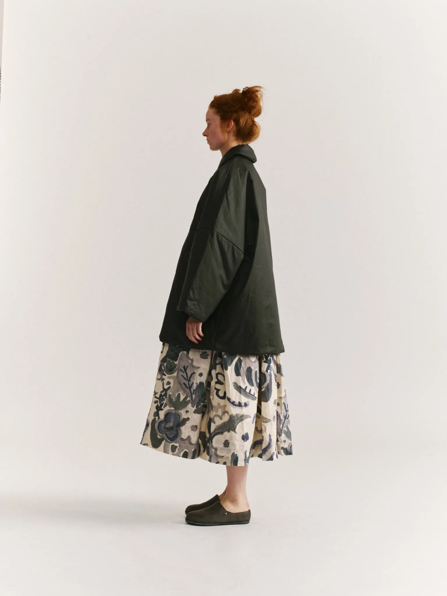 TRIANGLE COAT - LACQED - DARK KHAKI sold by Casey Casey Womens product image thumbnail 5