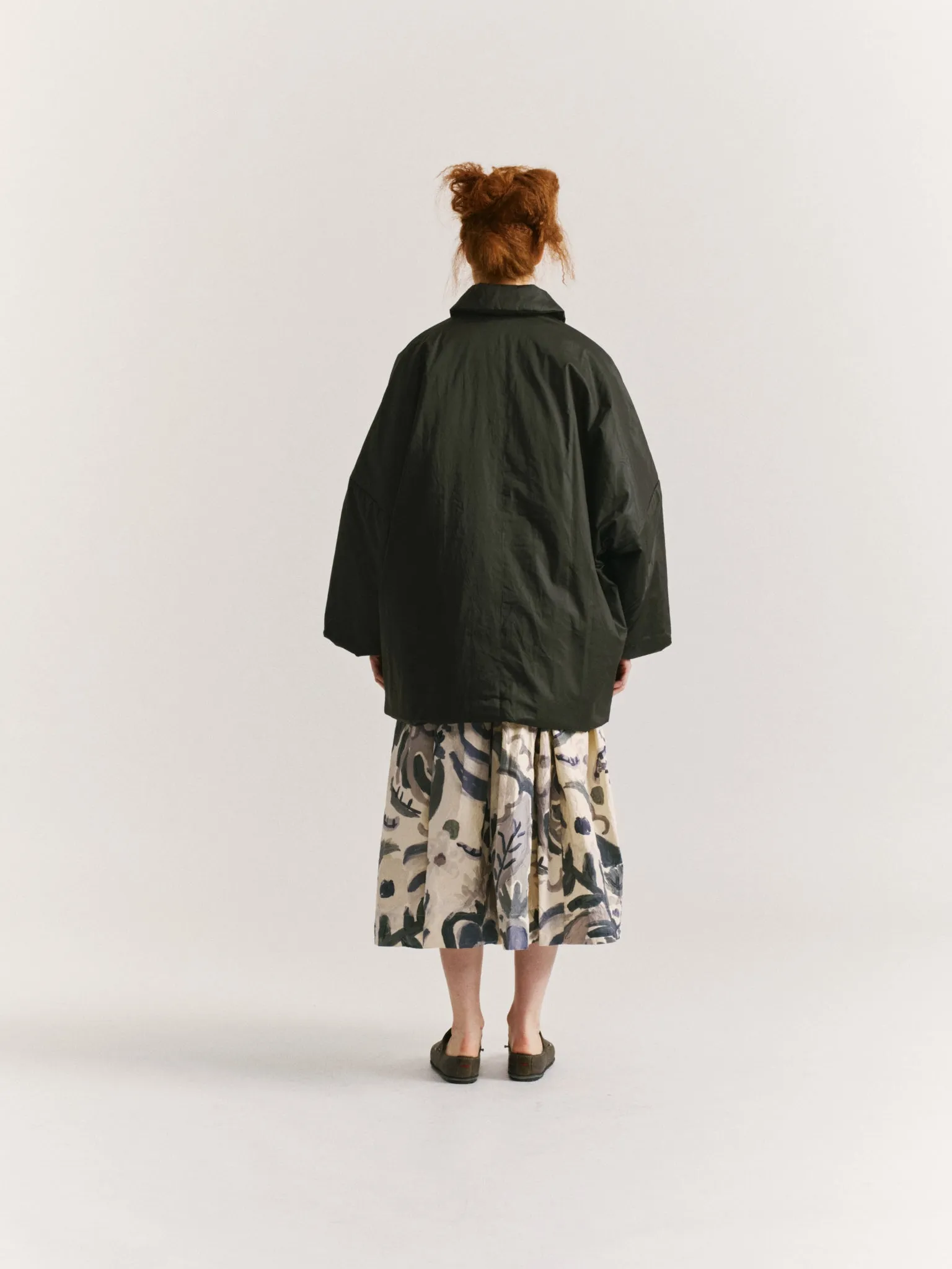 TRIANGLE COAT - LACQED - DARK KHAKI sold by Casey Casey Womens product image thumbnail 4