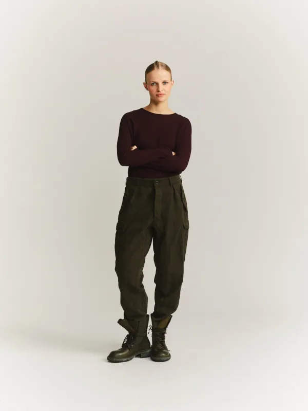 MUPO PANT - BIG 2/2 - DARK KHAKI made by Casey Casey