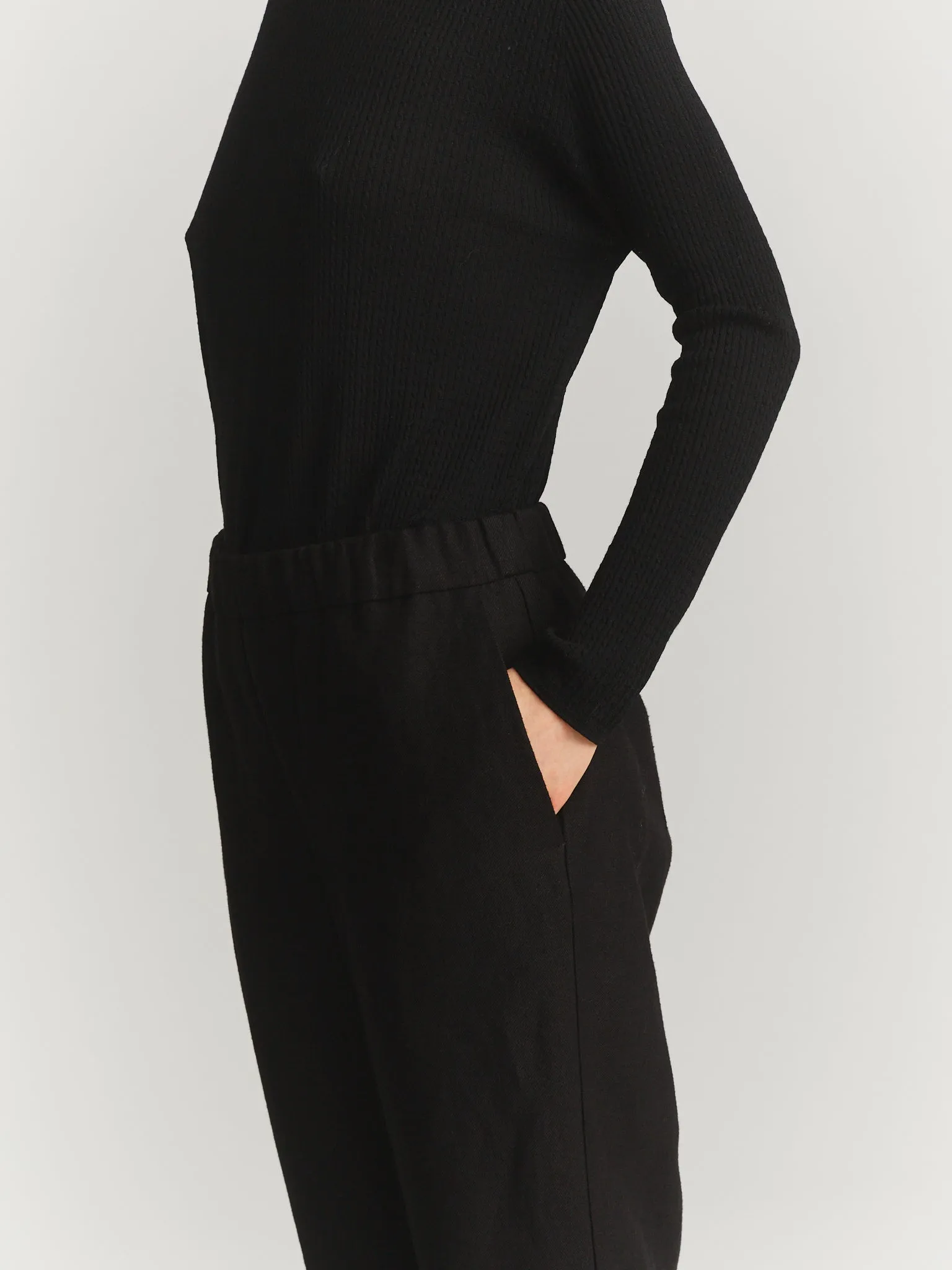 LONG CHASSE PANT - BATAVIA - BLACK sold by Casey Casey product image thumbnail 5