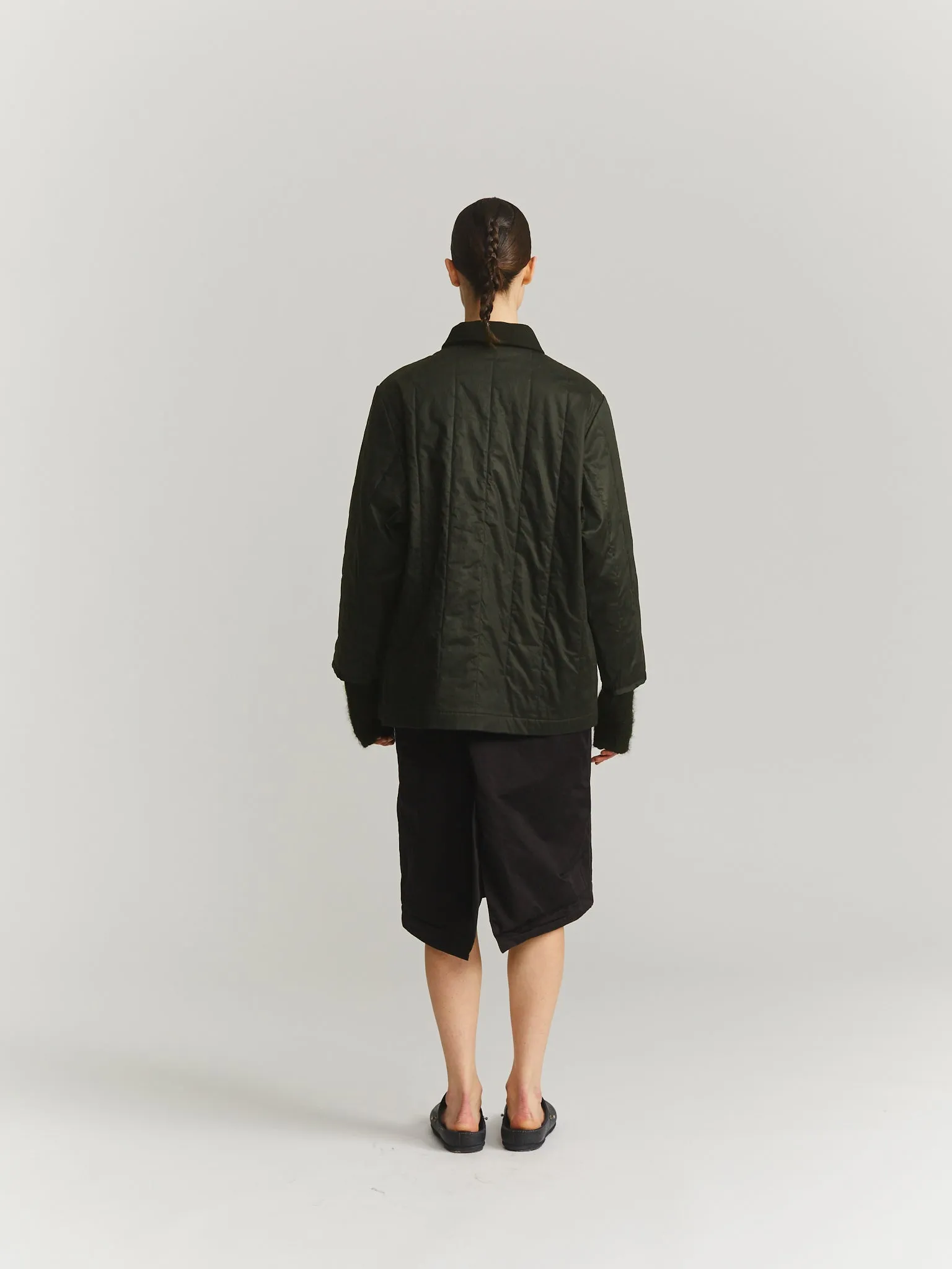 IKLA JACKET - LACQED - DARK KHAKI sold by Casey Casey Womens product image thumbnail 5