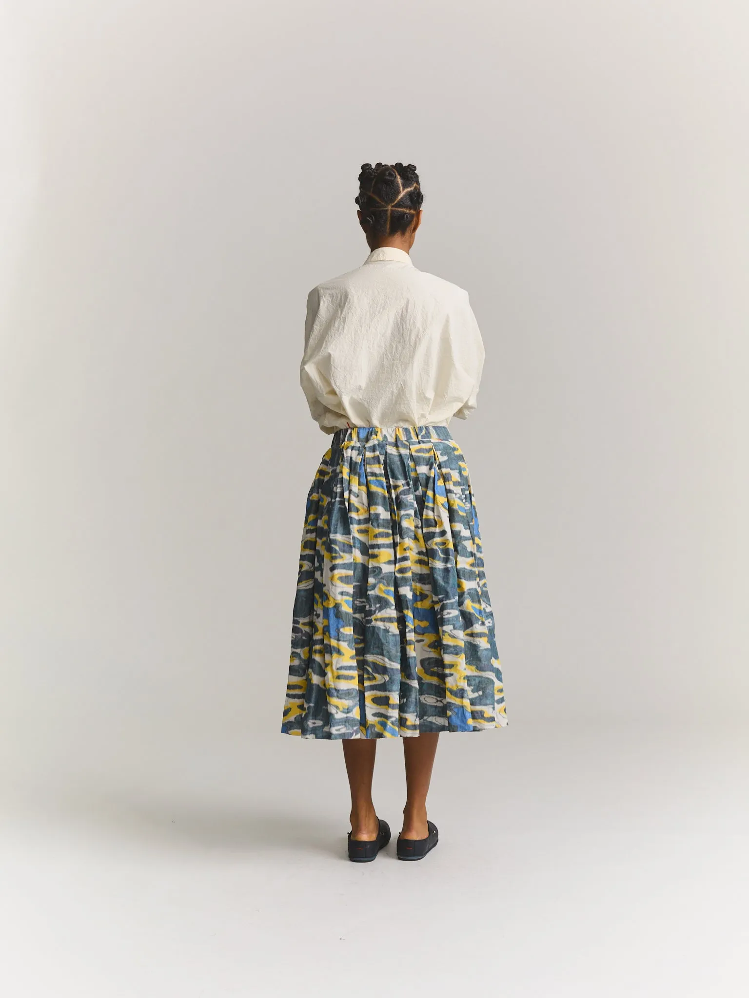 DOUBLE RIDEAUX SKIRT - IKAT - AS IS sold by Casey Casey product image thumbnail 4
