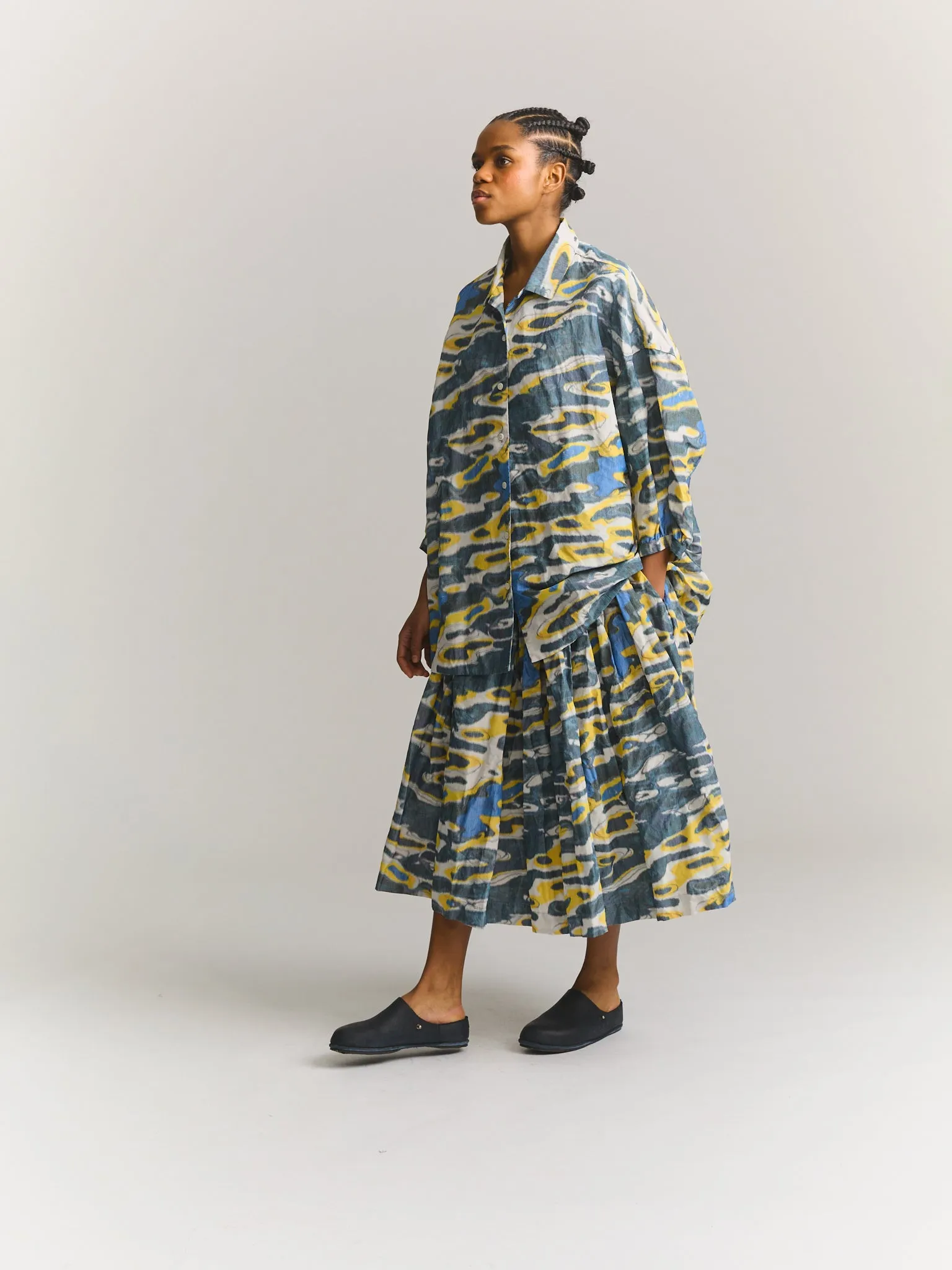 DOUBLE RIDEAUX SKIRT - IKAT - AS IS sold by Casey Casey product image thumbnail 3