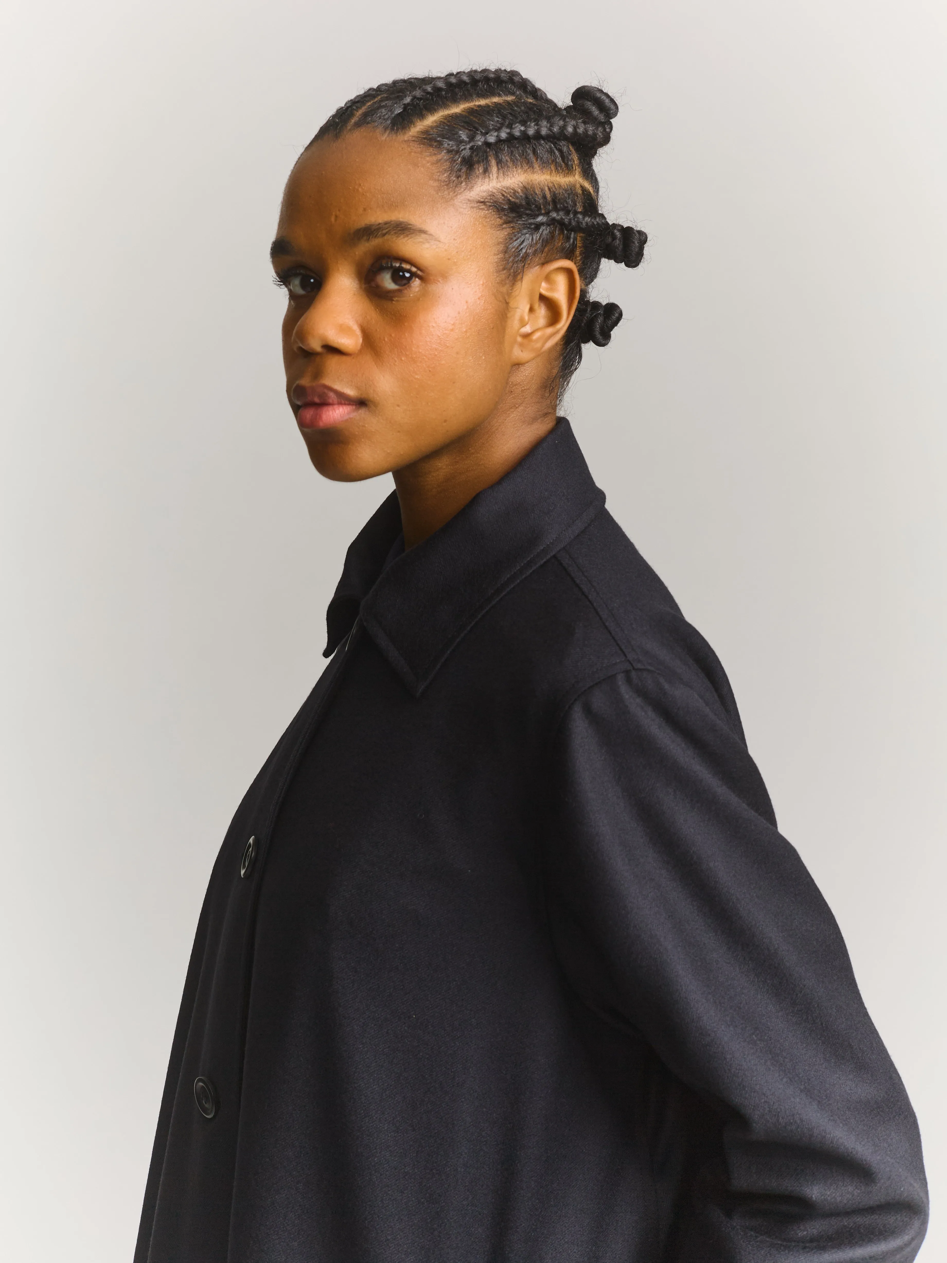 ISABELLE COAT - FLANEL - NAVY sold by Casey Casey product image thumbnail 2