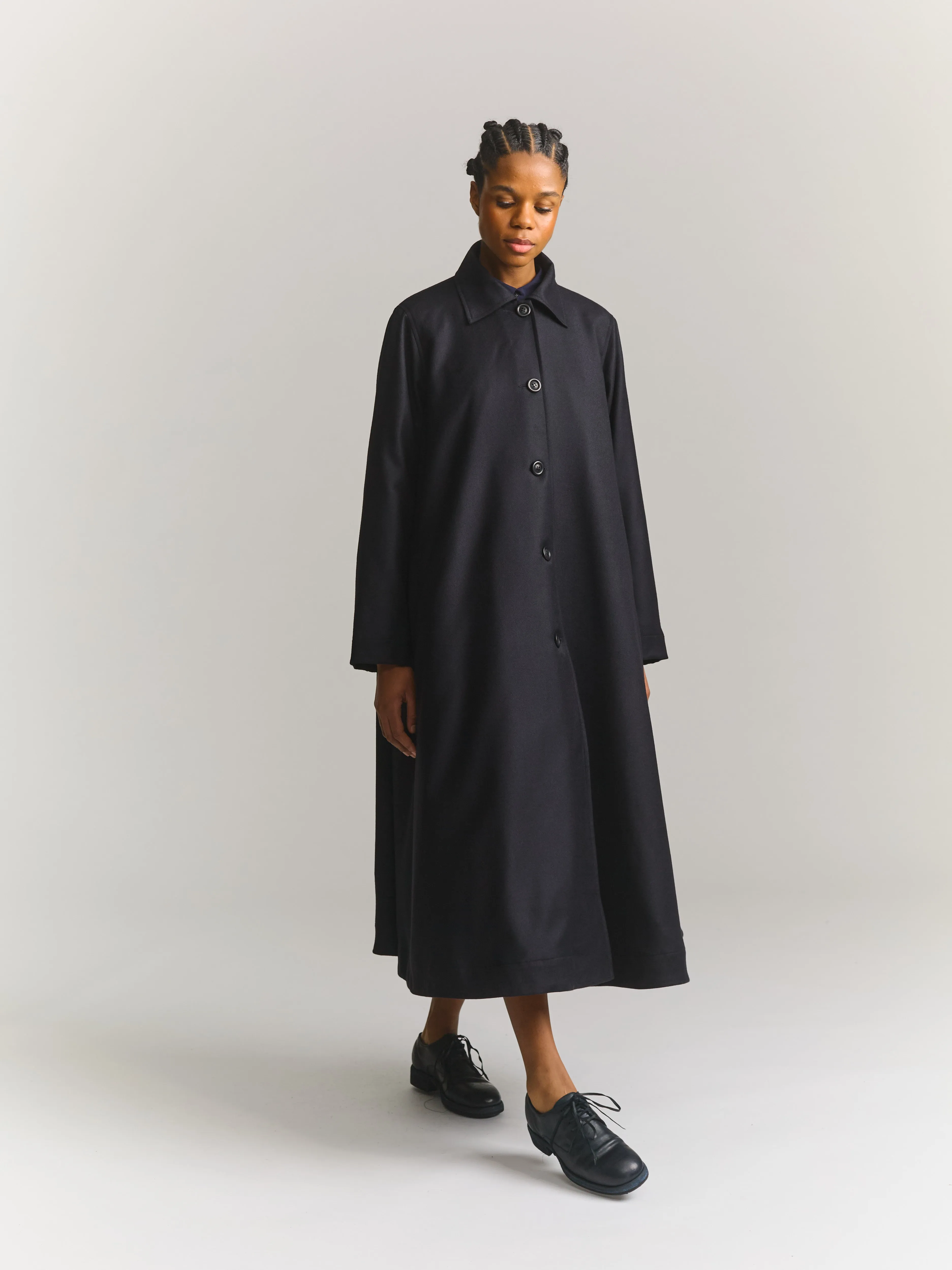 ISABELLE COAT - FLANEL - NAVY sold by Casey Casey product image thumbnail 5