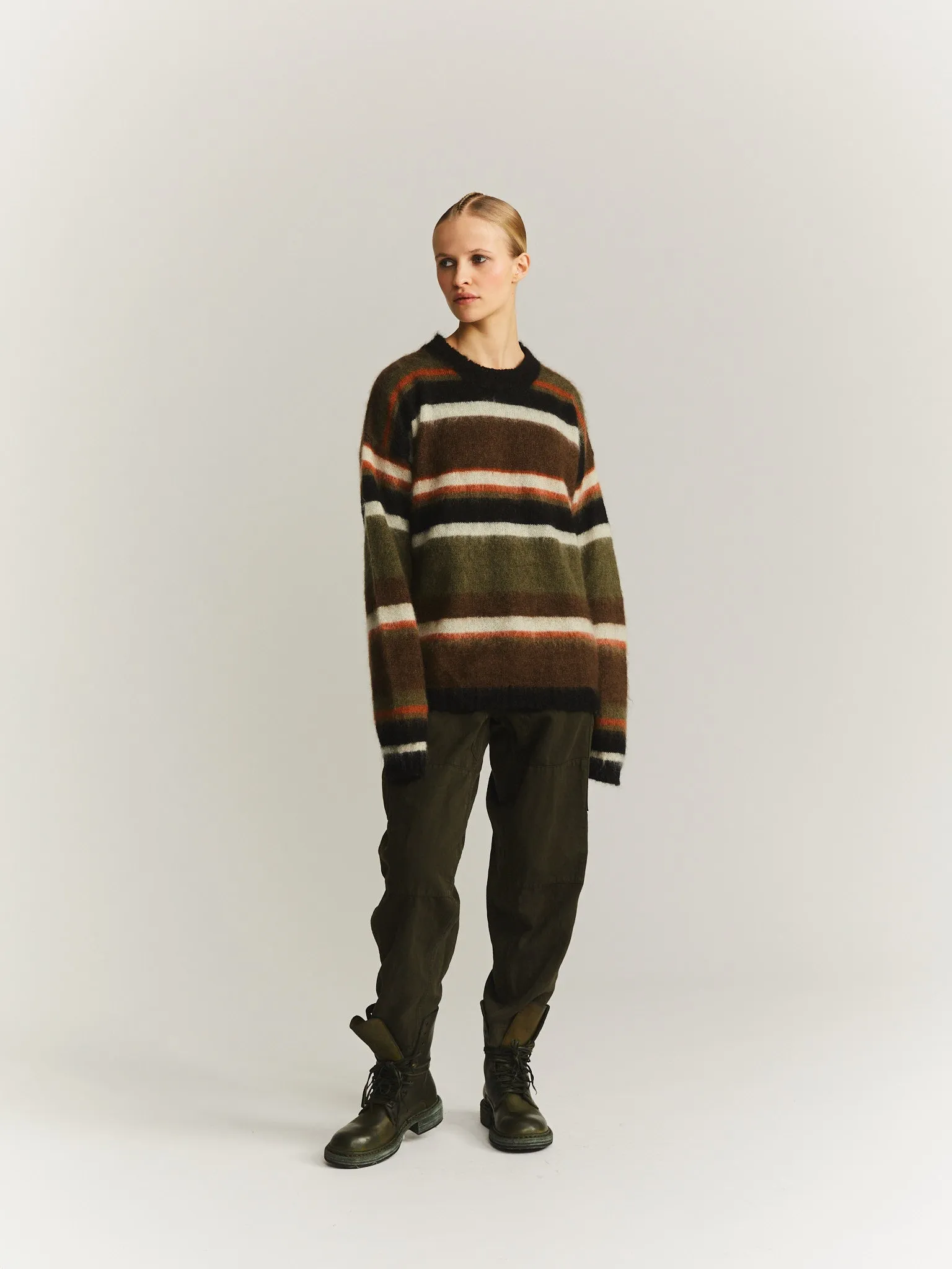 STRIPE MOHSIL JUMPER - MOSIL - KHAKI sold by Casey Casey product image thumbnail 4