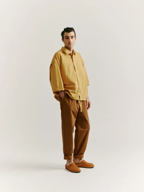 MILI VOLUME SHIRT - PAPER COT - BEIGE made by Casey Casey